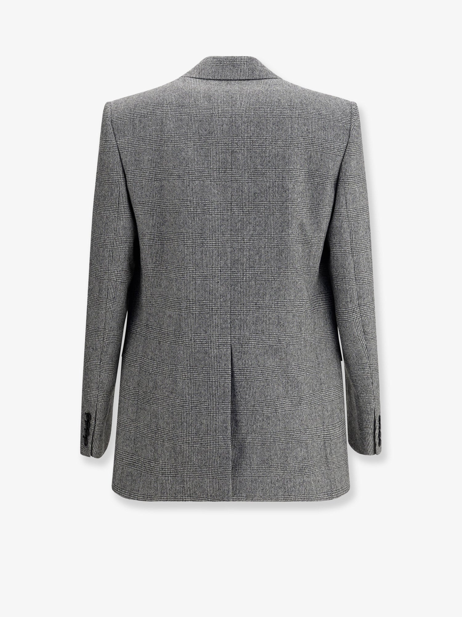 Saint Laurent Prince Of Wales Wool Blazer
