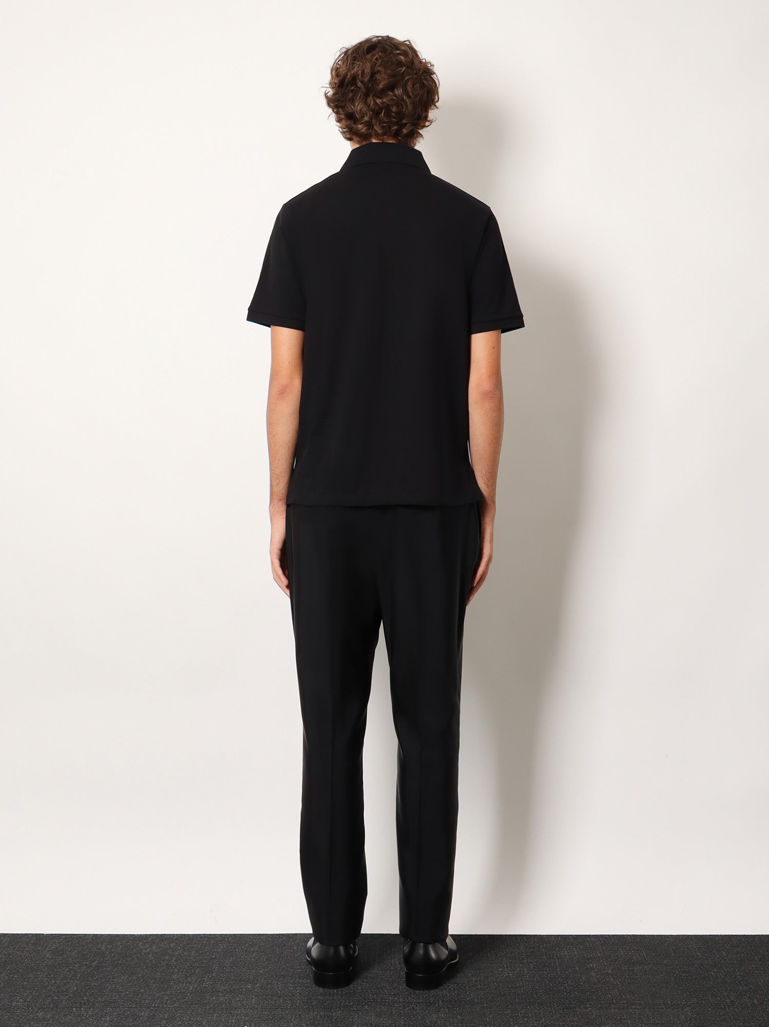 Saint Laurent Cotton Blend Polo Shirt With Cassandre Embroidery