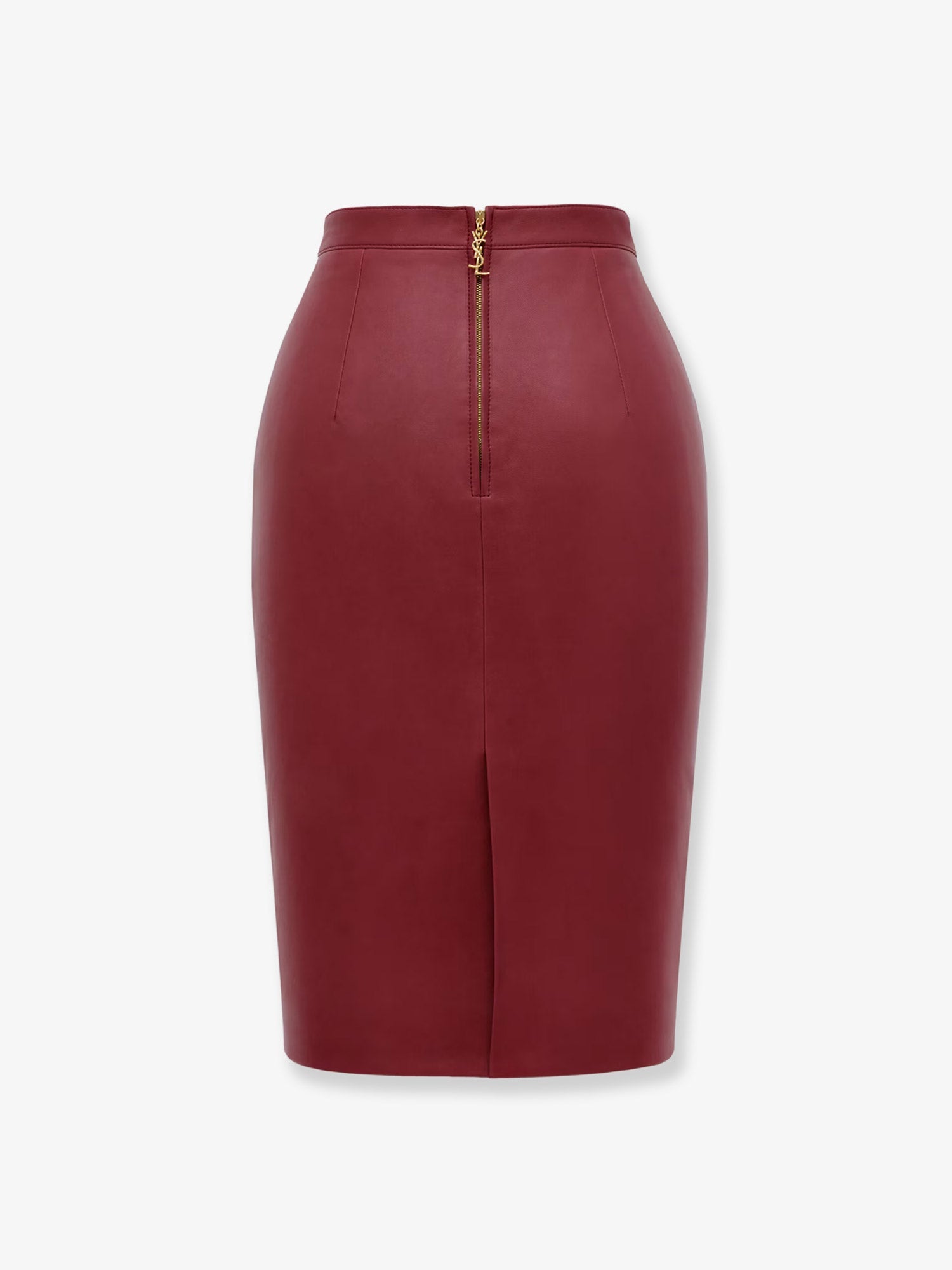 Saint Laurent Cassandra Leather Skirt