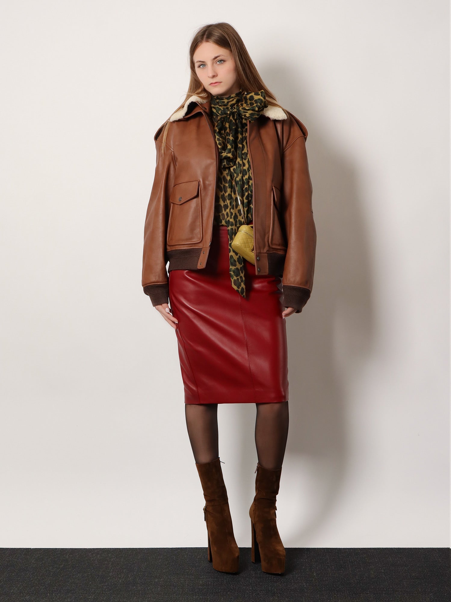 Saint Laurent Silk Shirt With Lavallière Neckline