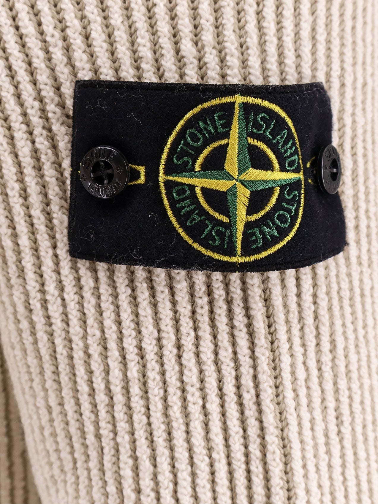 Stone Island Certified Virgin Wool And Cotton Sweater