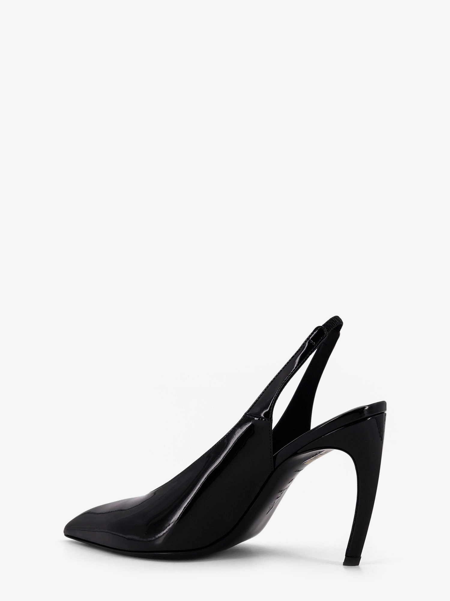 The Attico Viper Leather Slingback Pumps