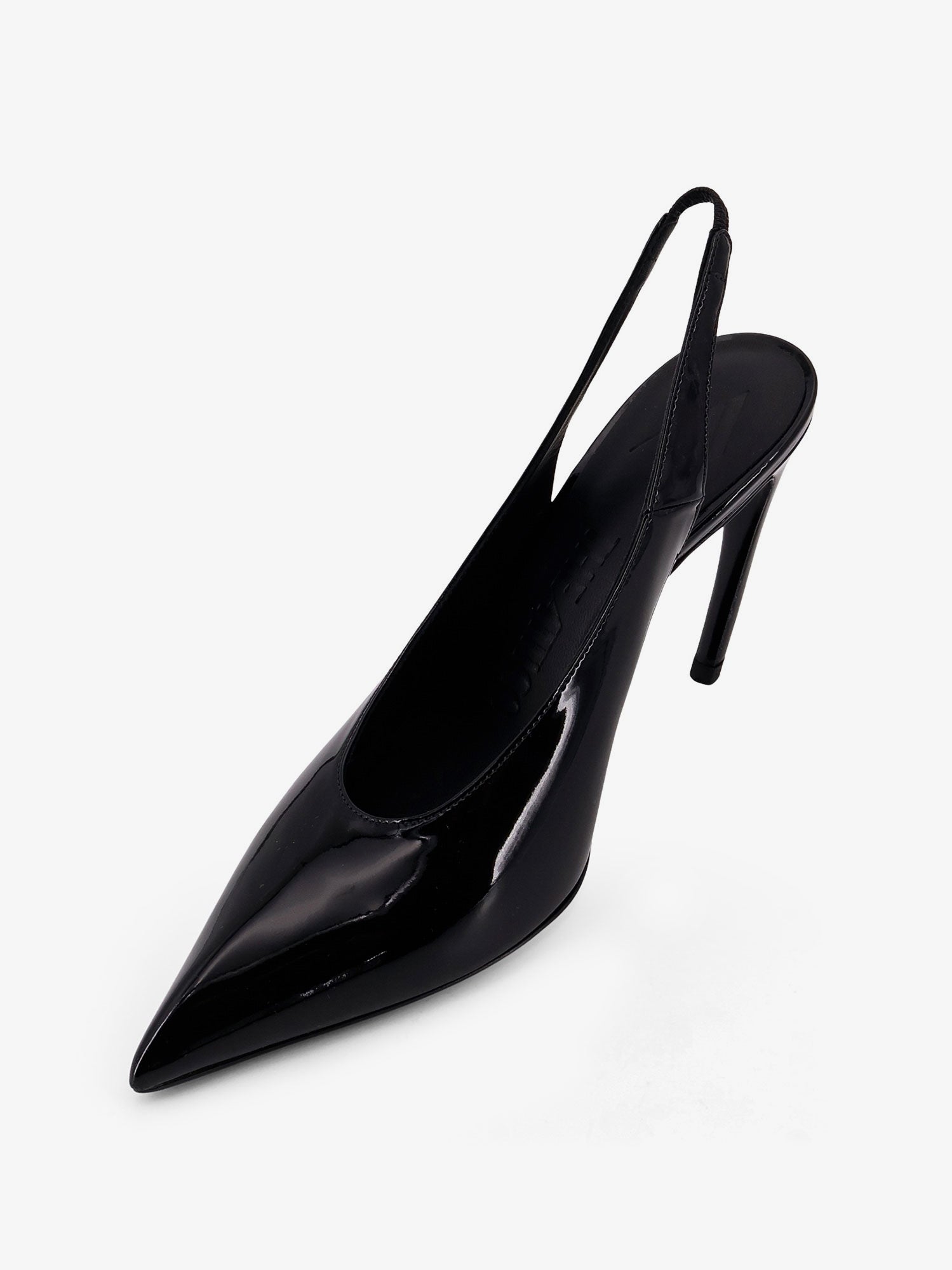 The Attico Viper Leather Slingback Pumps