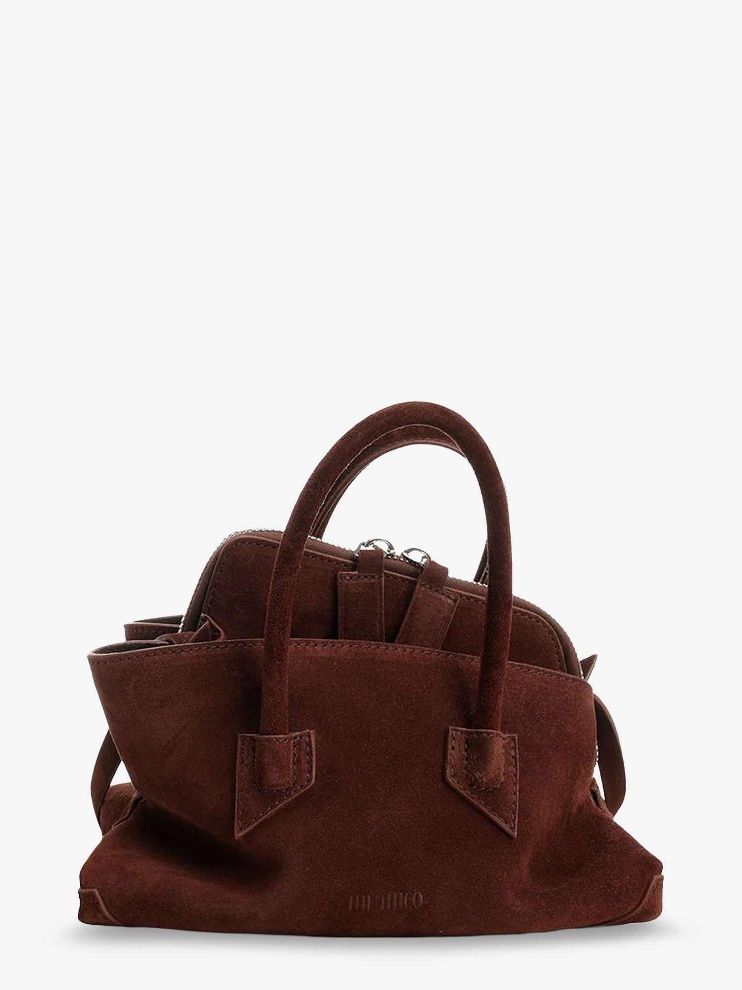 The Attico La Passeggiata Mini Suede Handbag