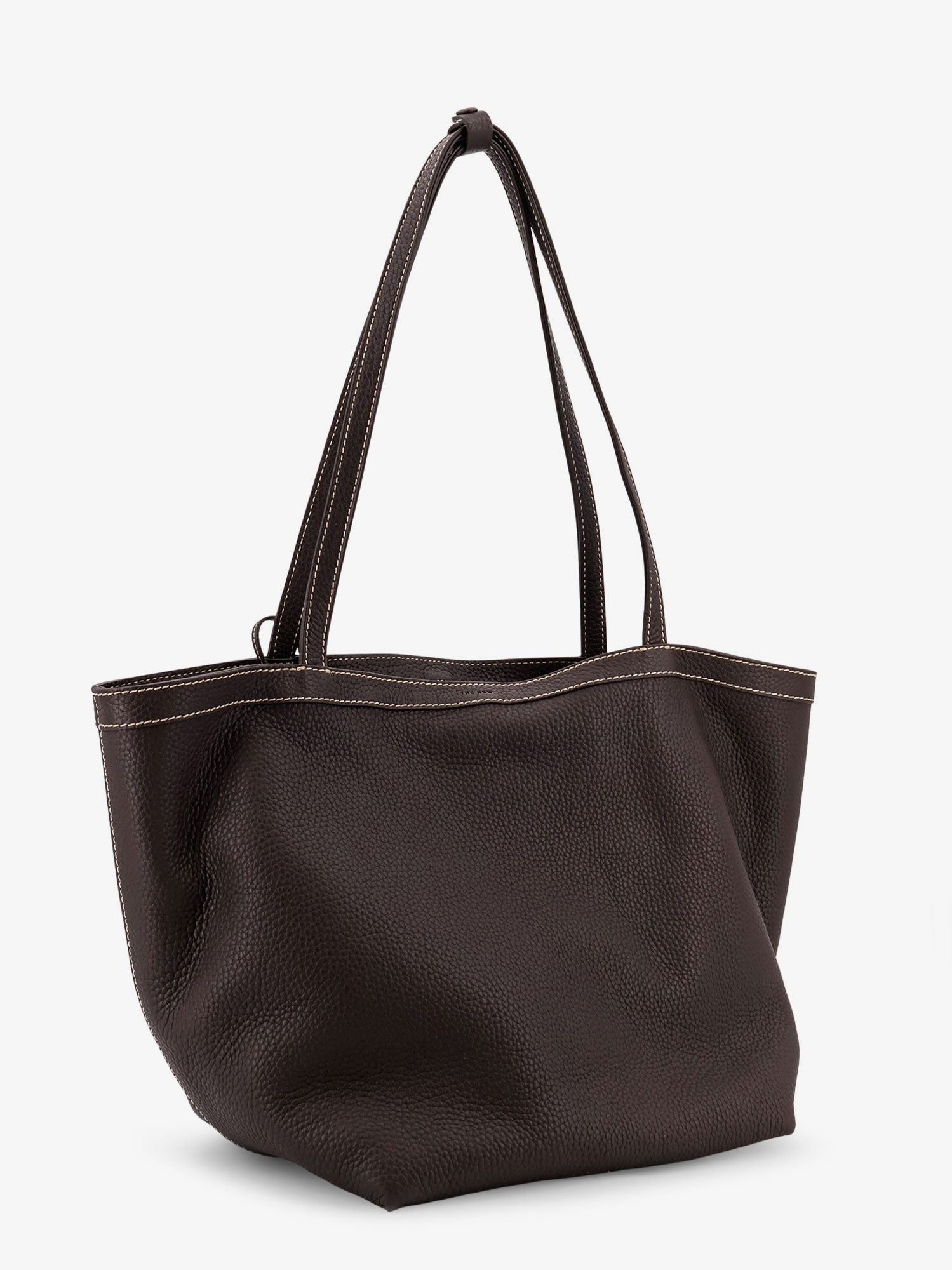 The Row Park Tote Three Stitch Leather Shoulder Bag