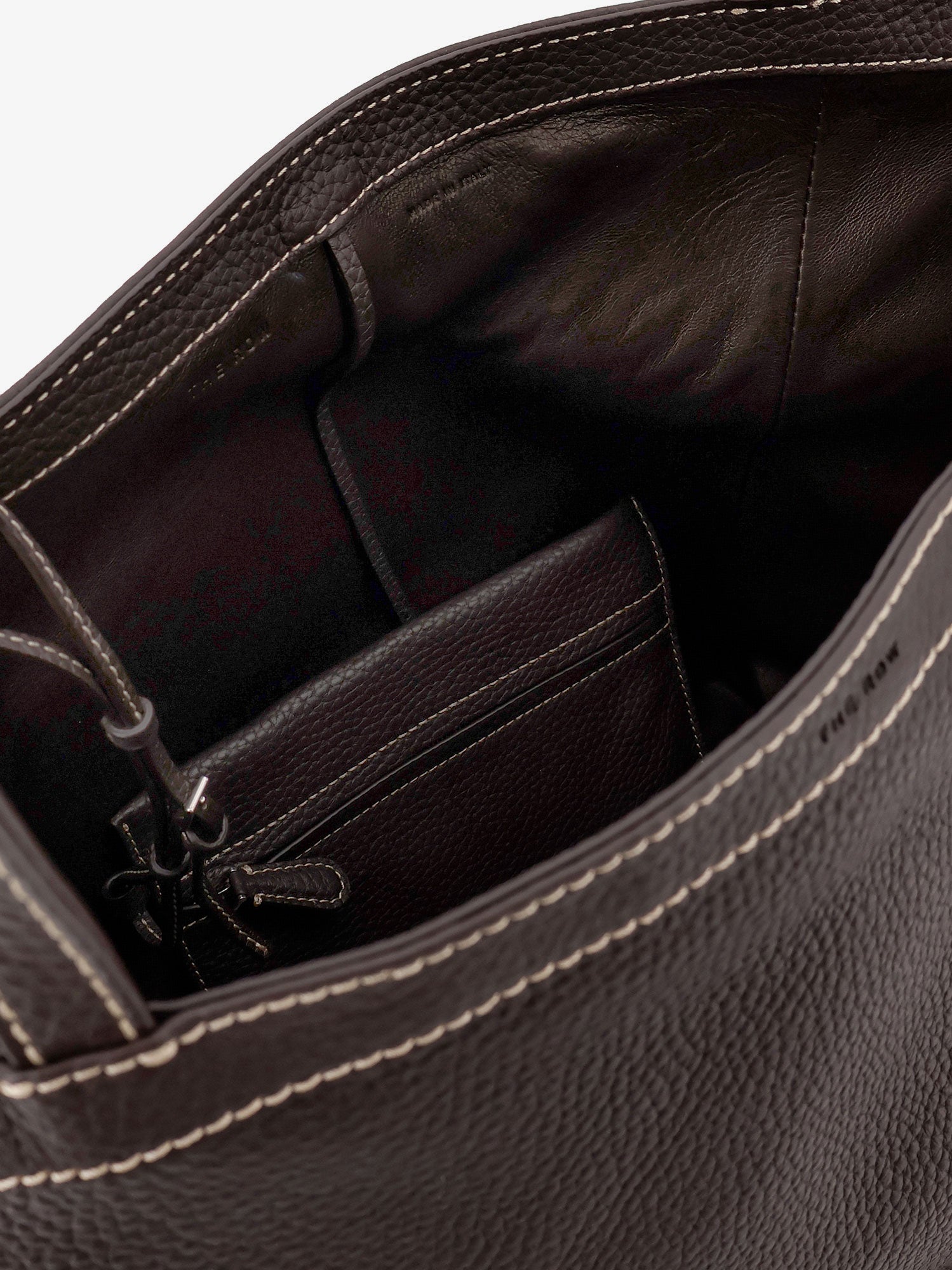 The Row Park Tote Three Stitch Leather Shoulder Bag