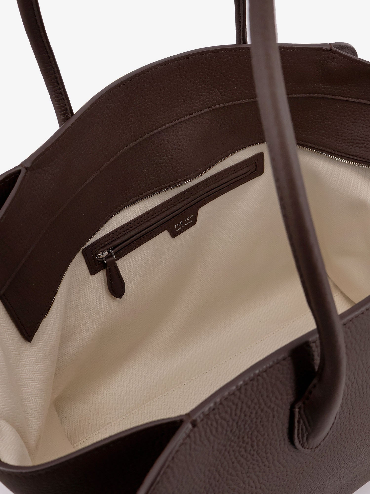 The Row Marlo Hammered Leather Shoulder Bag