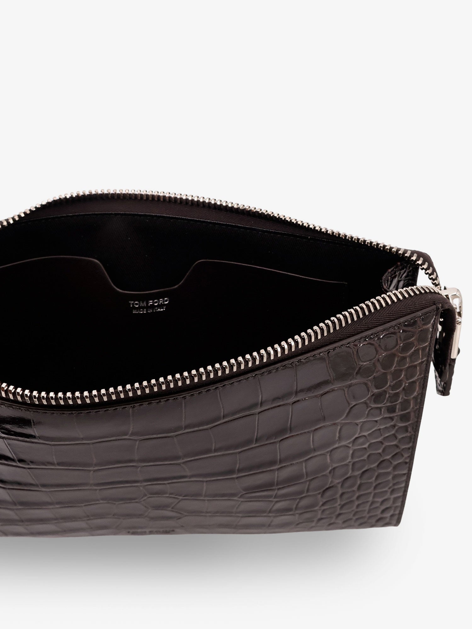 Tom Ford Crocodile-print Leather Clutch Bag