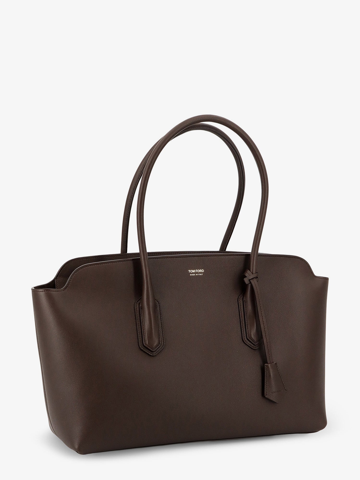 Tom Ford Leather Shoulder Bag With Logo