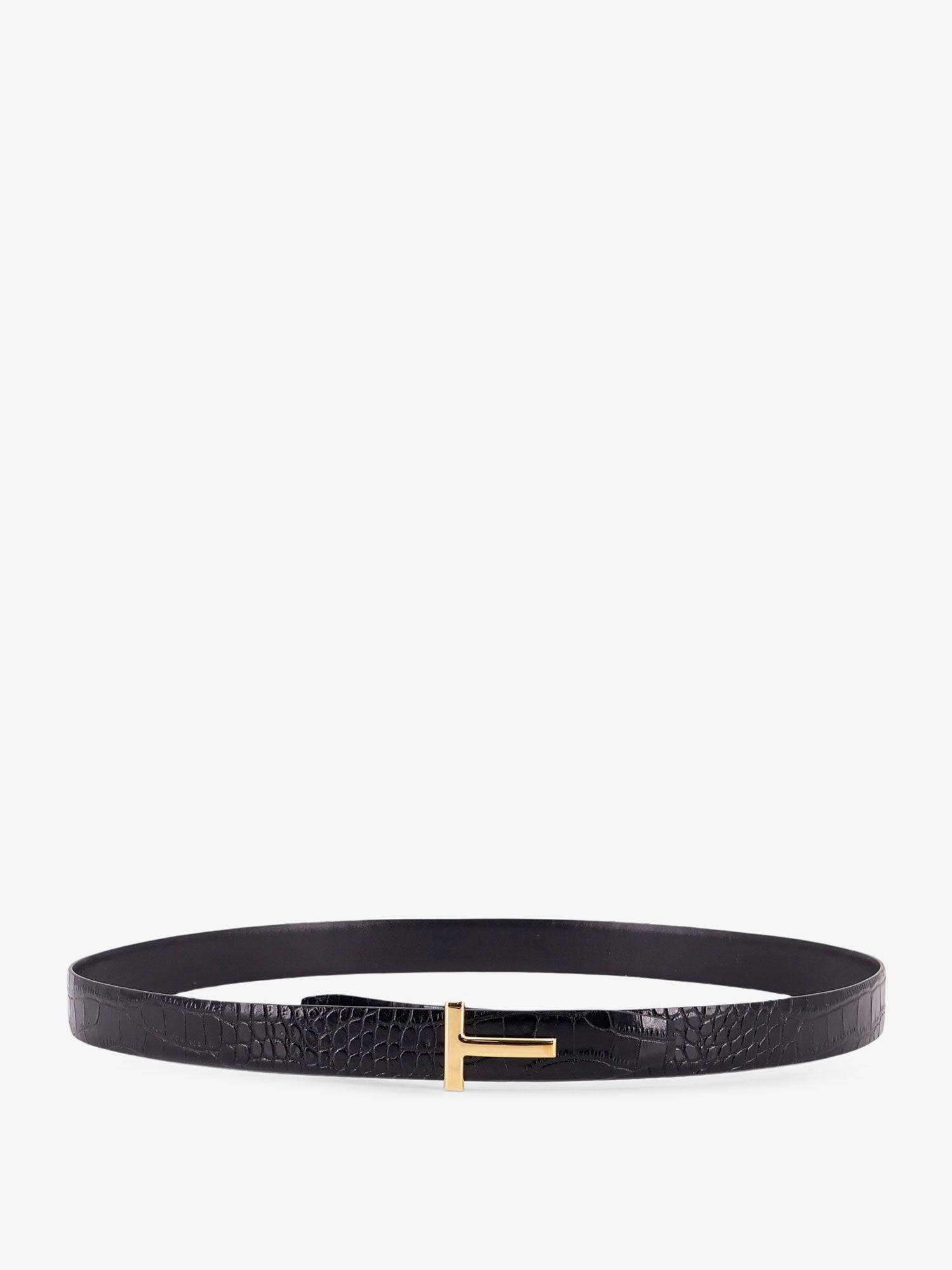 Tom Ford Reversible Leather Belt With Crocodile-print