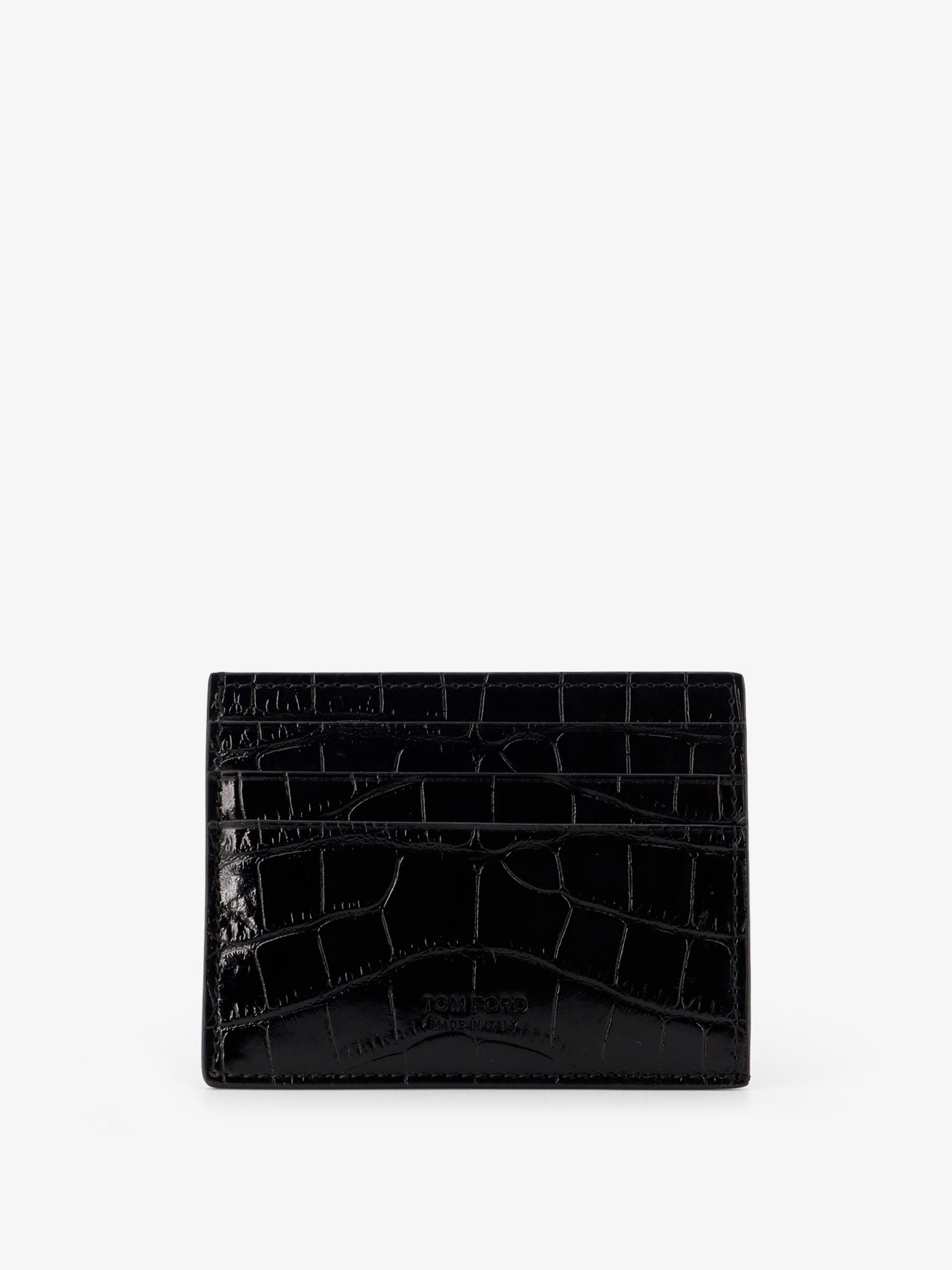 Tom Ford Crocodile-print Leather Cardholder