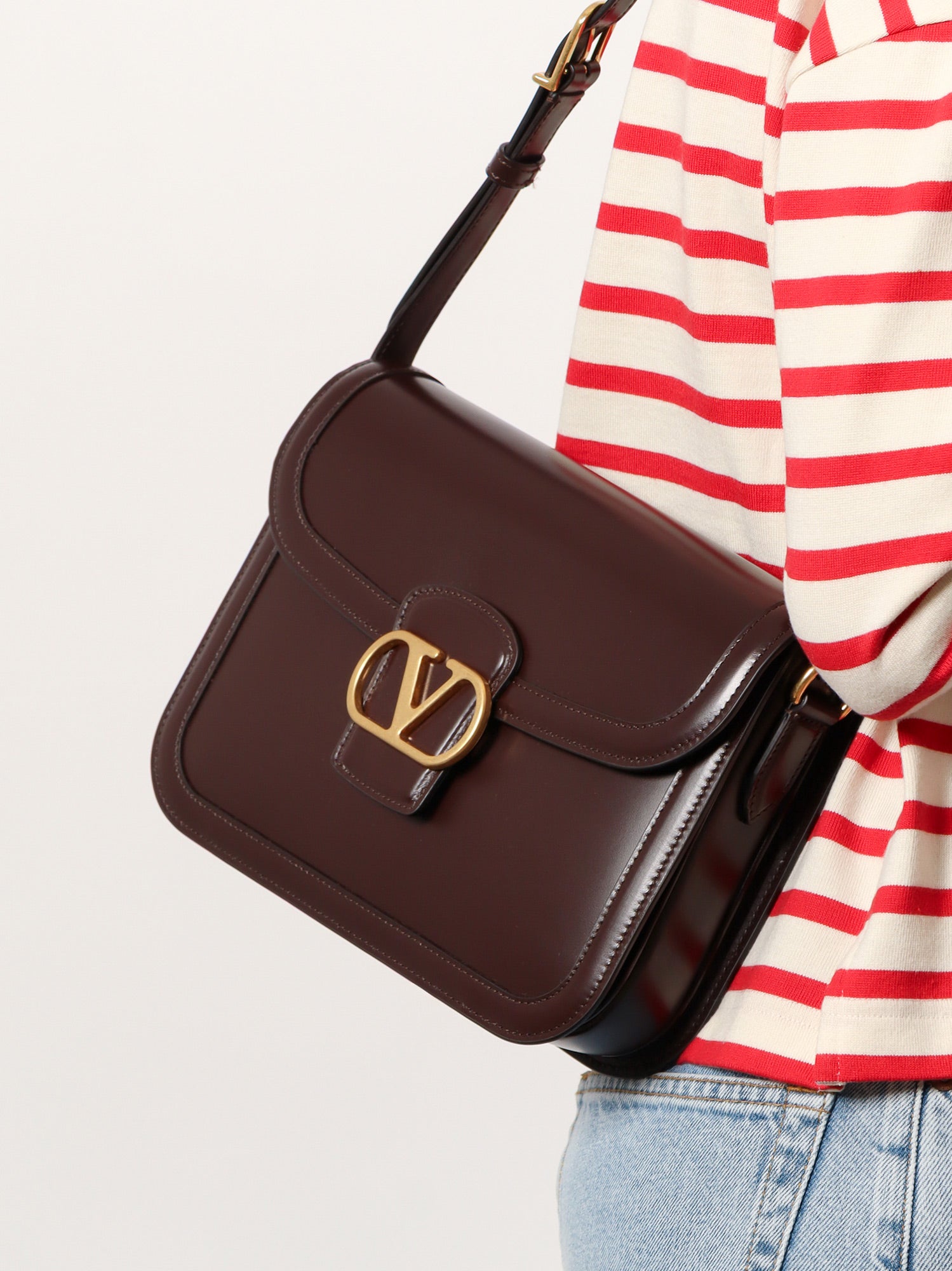 Valentino Valentino Garavani 9to5 Leather Shoulder Bag