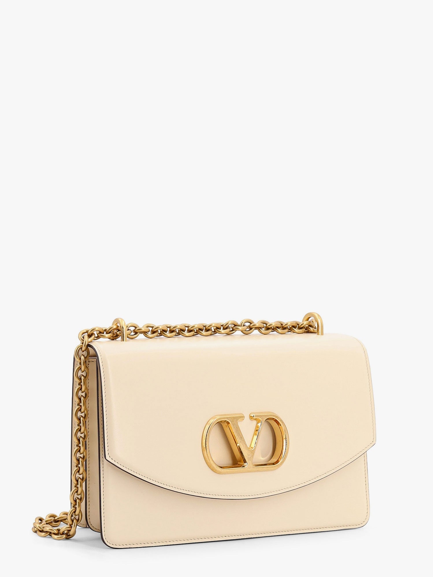 Valentino Vain Leather Shoulder Bag With Vlogo Signature Detail