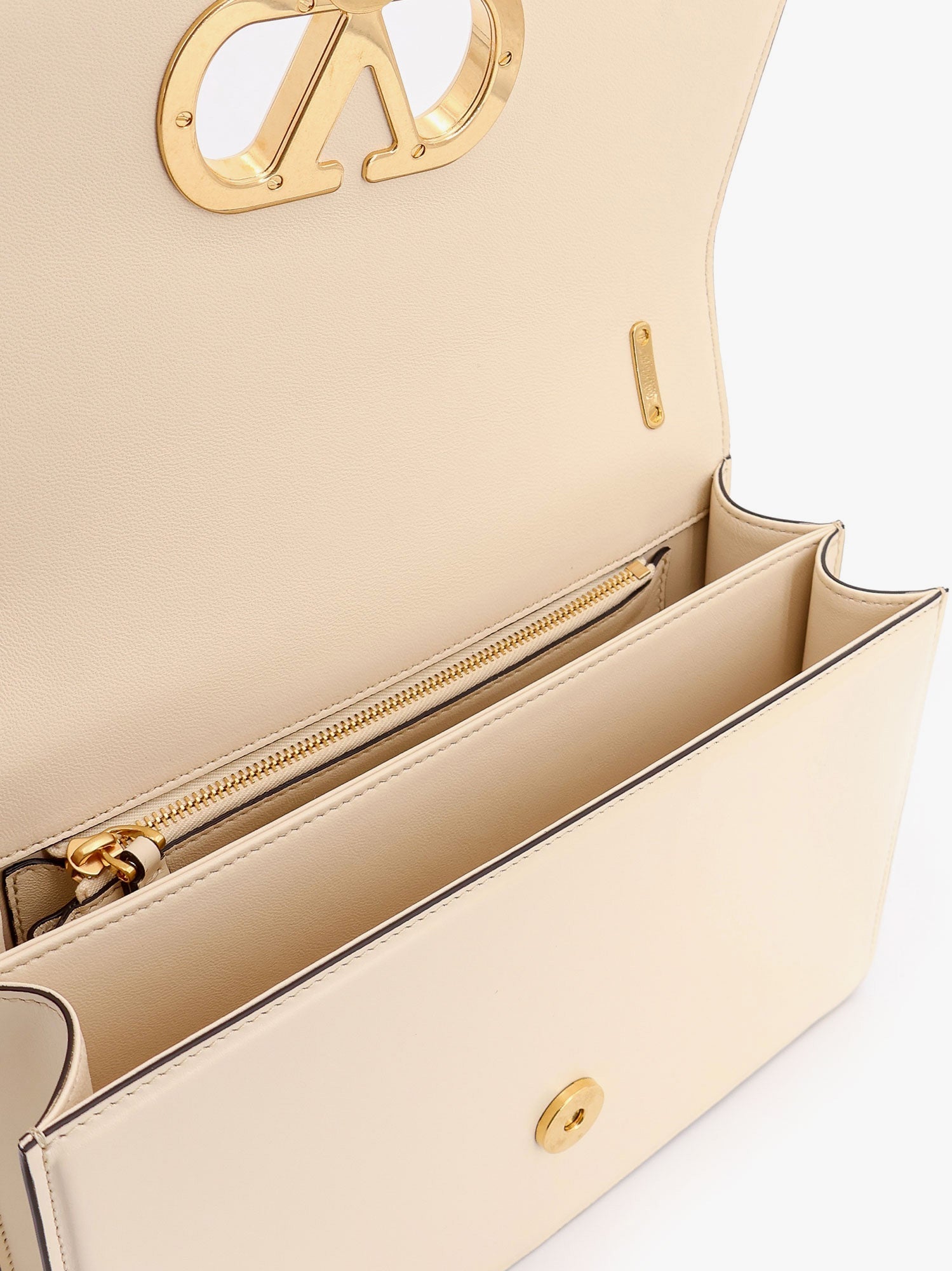 Valentino Vain Leather Shoulder Bag With Vlogo Signature Detail