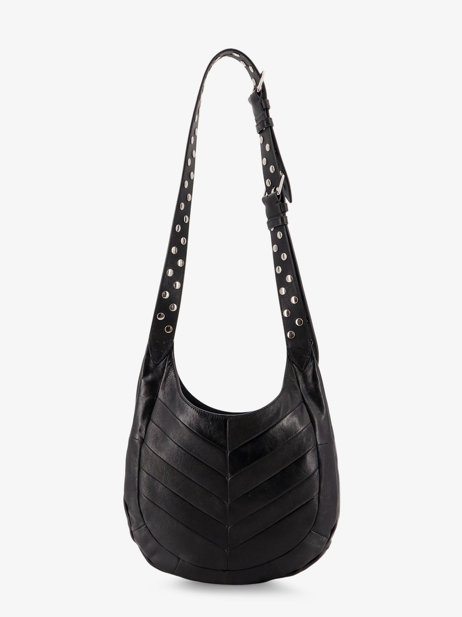 Valentino Leather Hobo Crossbody Bag With Metal Vlogo Signature