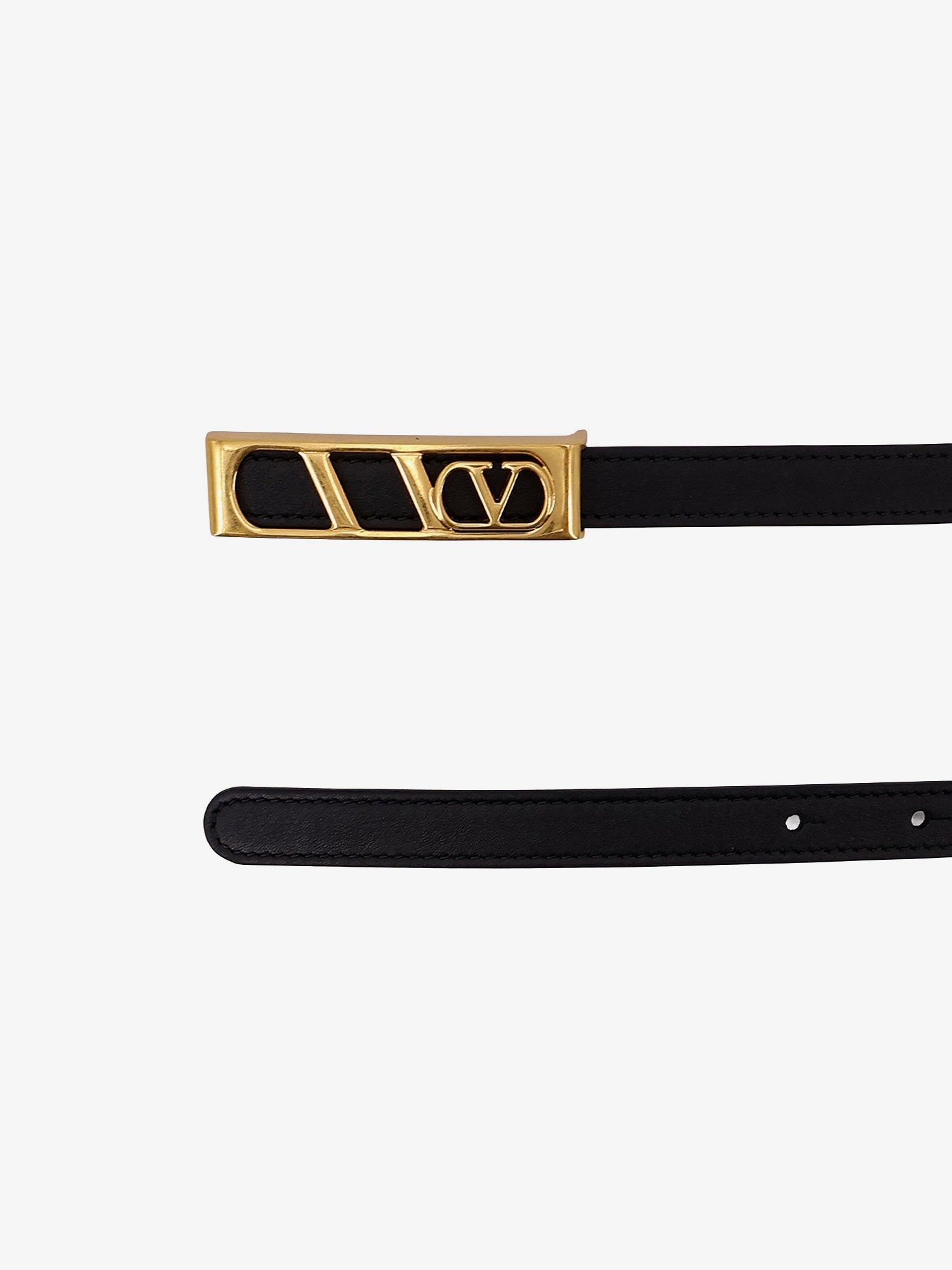 Valentino Vlogo Leather Belt