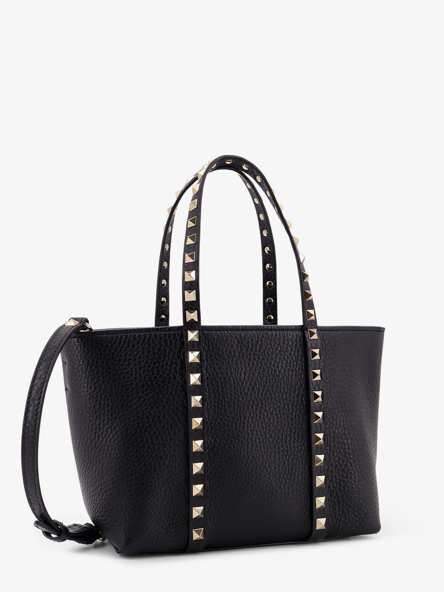 Valentino Valentino Garavani Rockstud Leather Shopping Bag