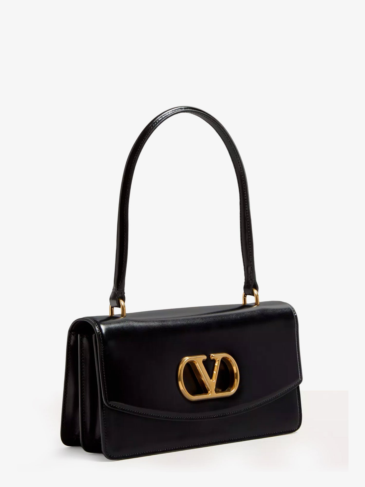 Valentino Vlogo Leather Shoulder Bag