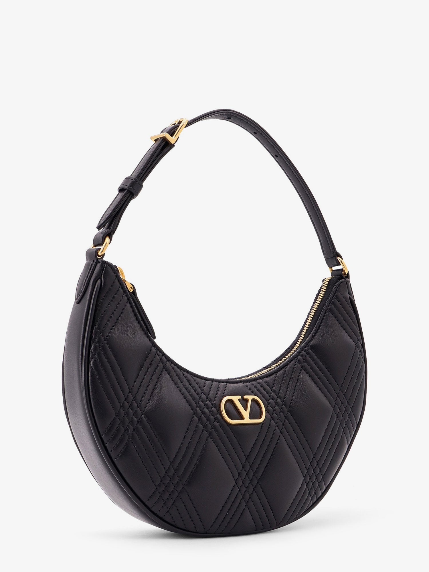 Valentino Quiltie 67 Leather Shoulder Bag With Vlogo