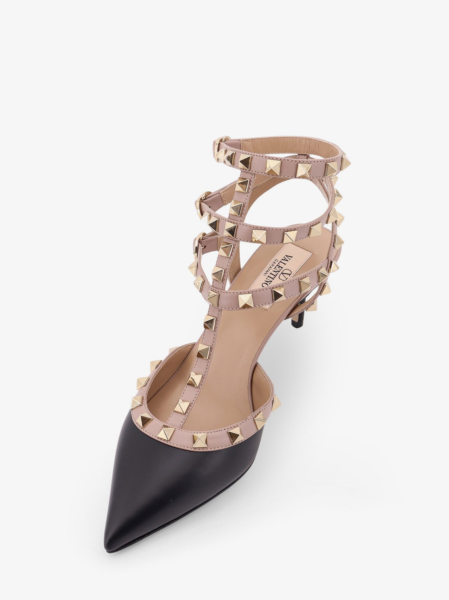 Valentino Rockstud Leather Decolleté Slingback