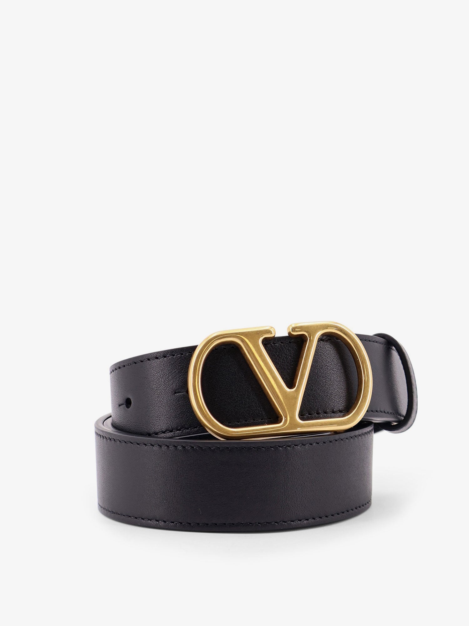 Valentino Vlogo Leather Belt