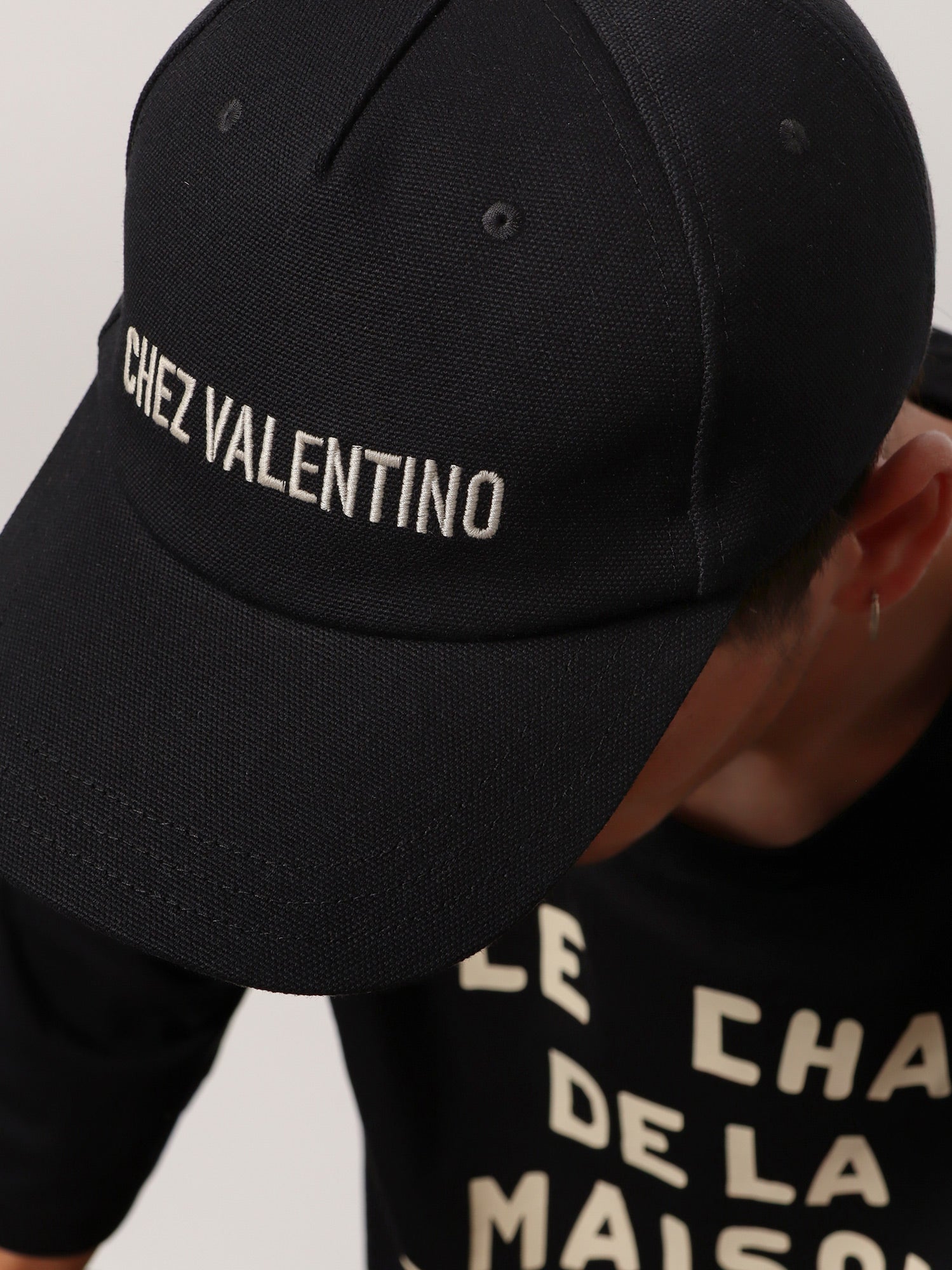 Valentino Cotton Baseball Hat