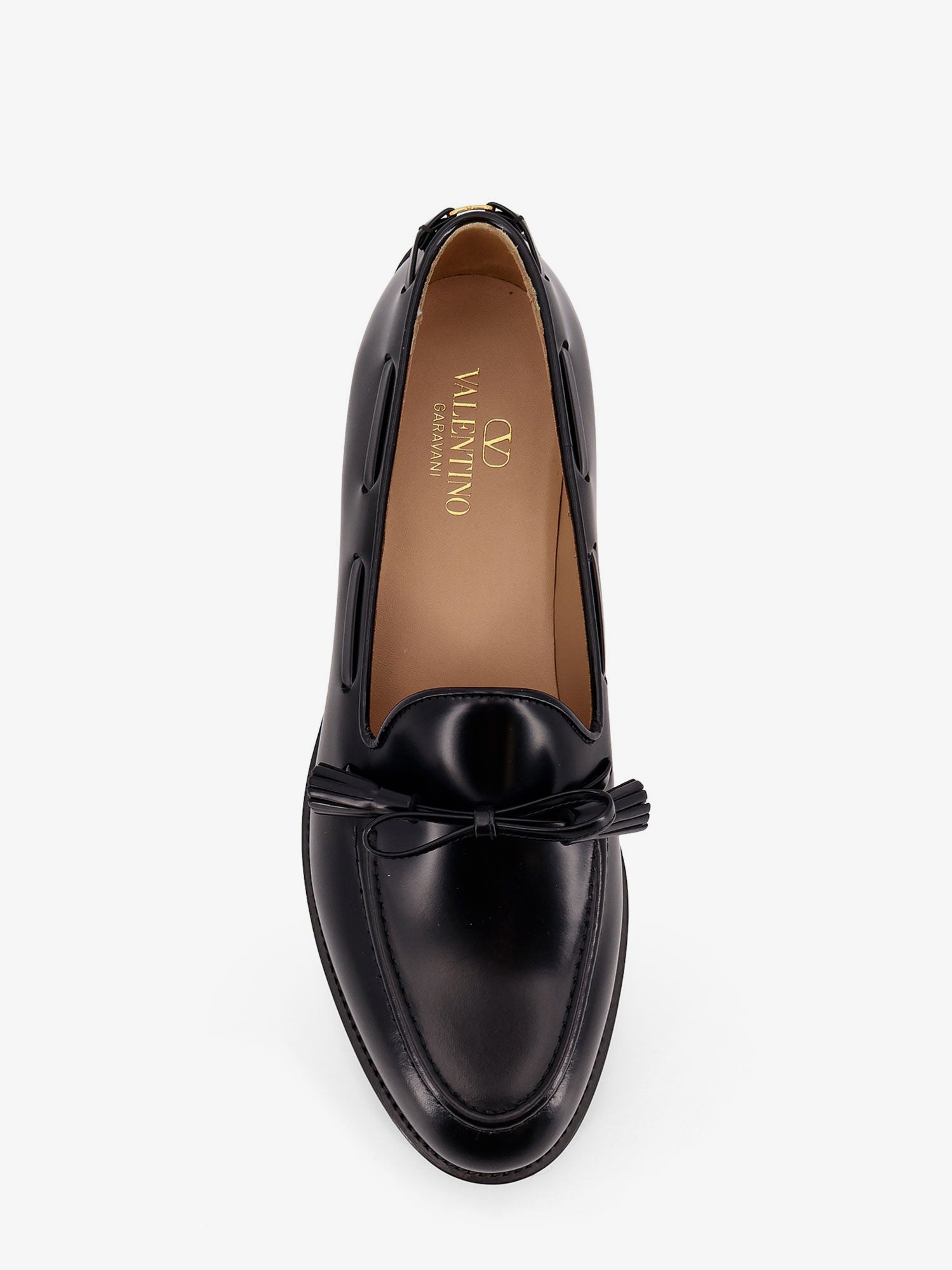 Valentino Bowshire Leather Loafers