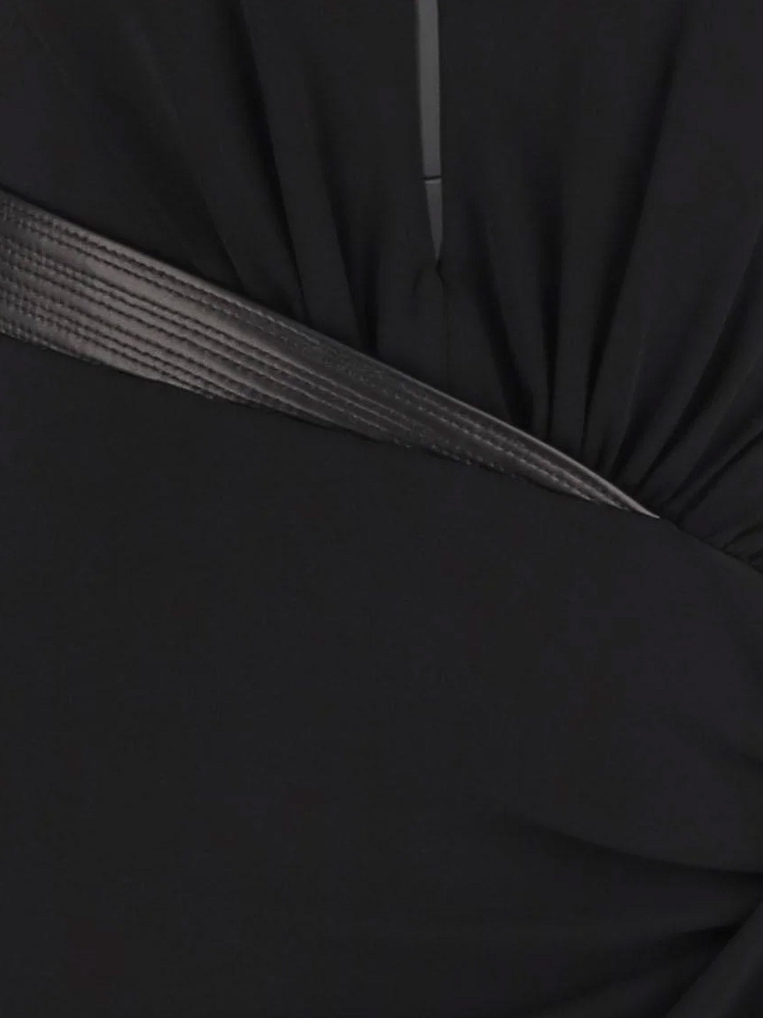 Versace Crepe Mini Dress With V-neckline