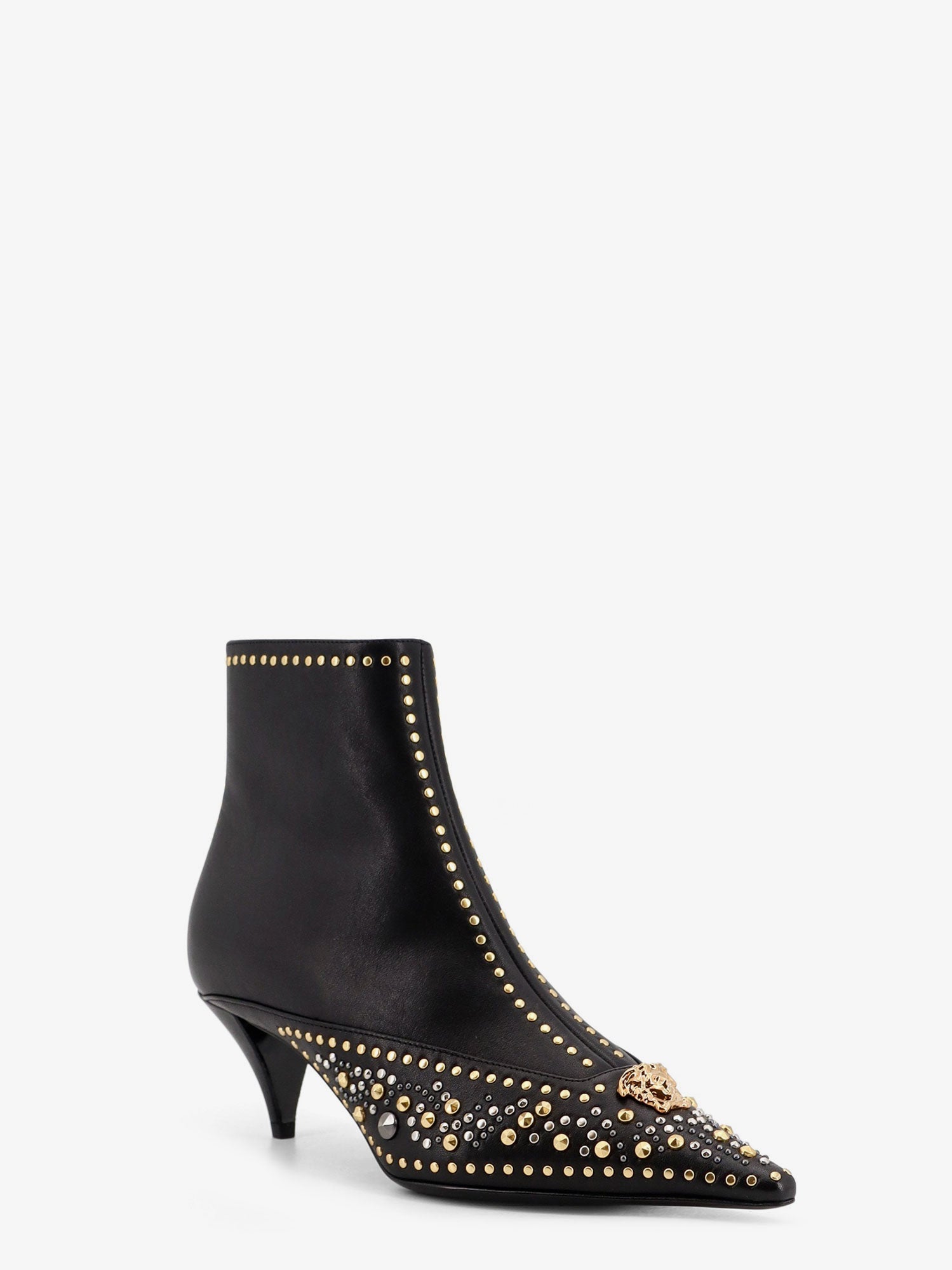Versace Leather Ankle Boots
