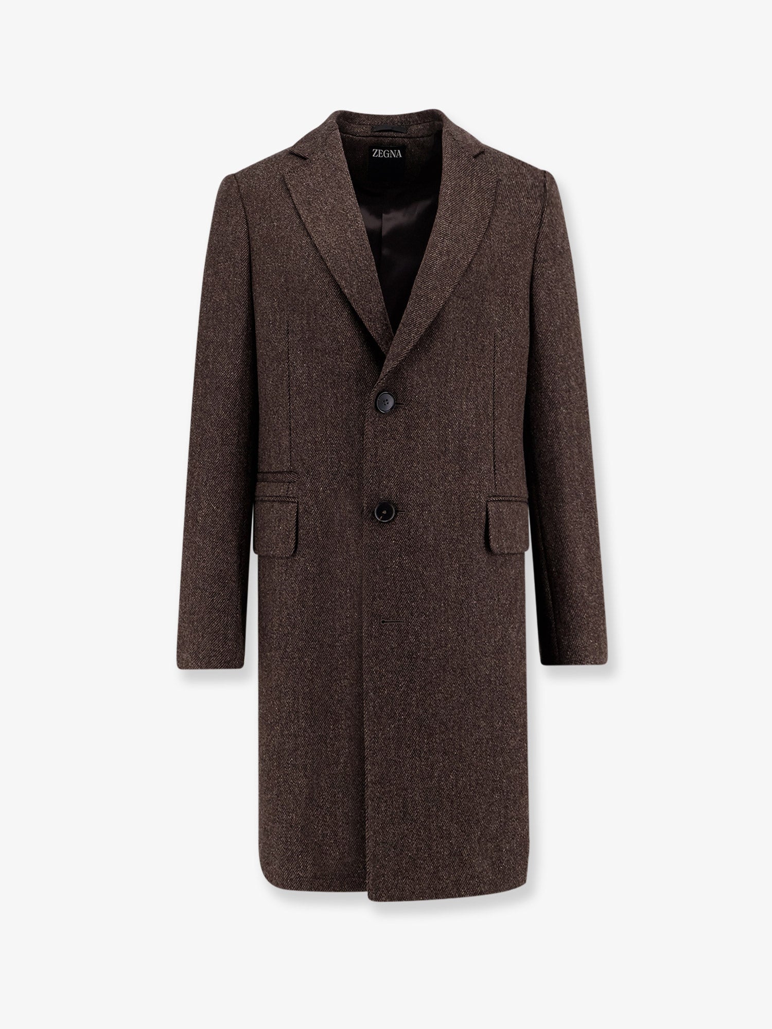 Zegna Single-breasted Wool Coat