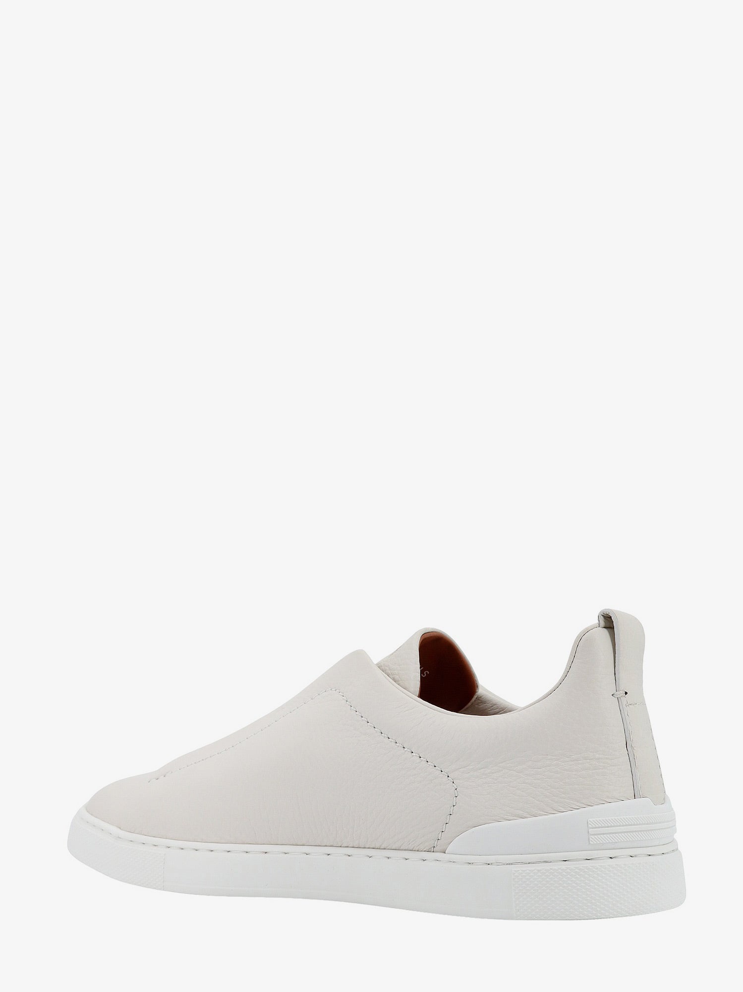 Zegna Triple Stitch Leather Sneakers