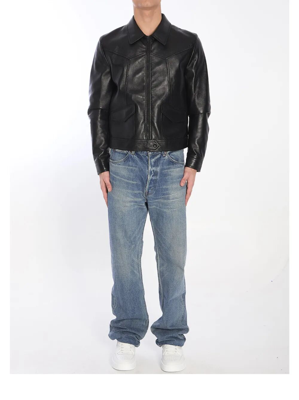 Celine Loose Fit Leather Jacket