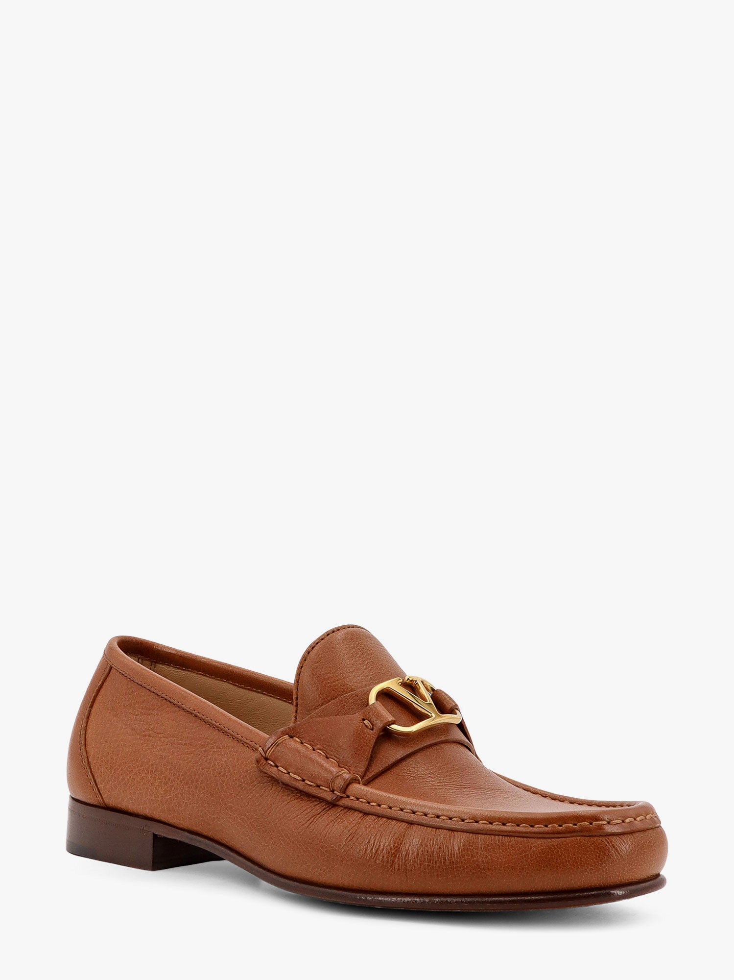 Valentino Vlogo Leather Loafer