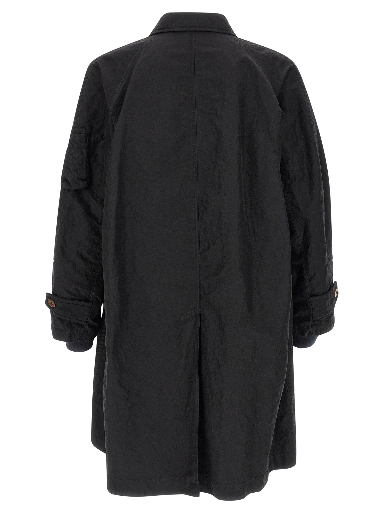 Sacai Crumpled Effect Coat