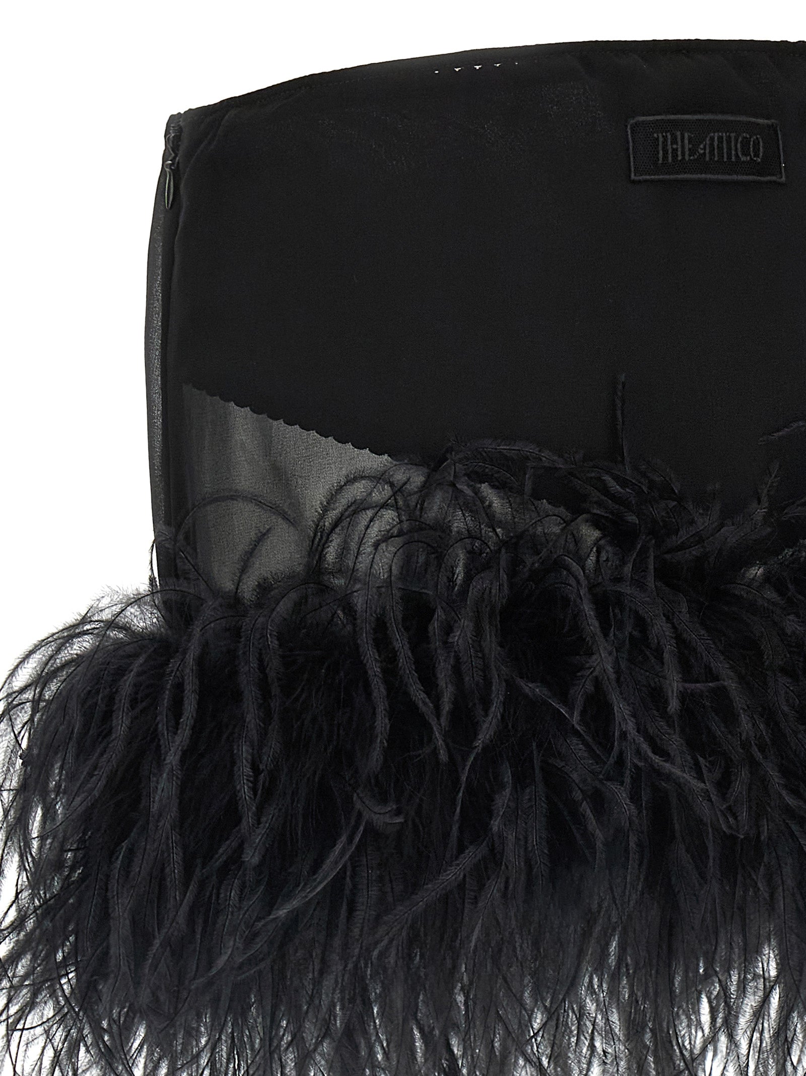 The Attico Feather Skirt