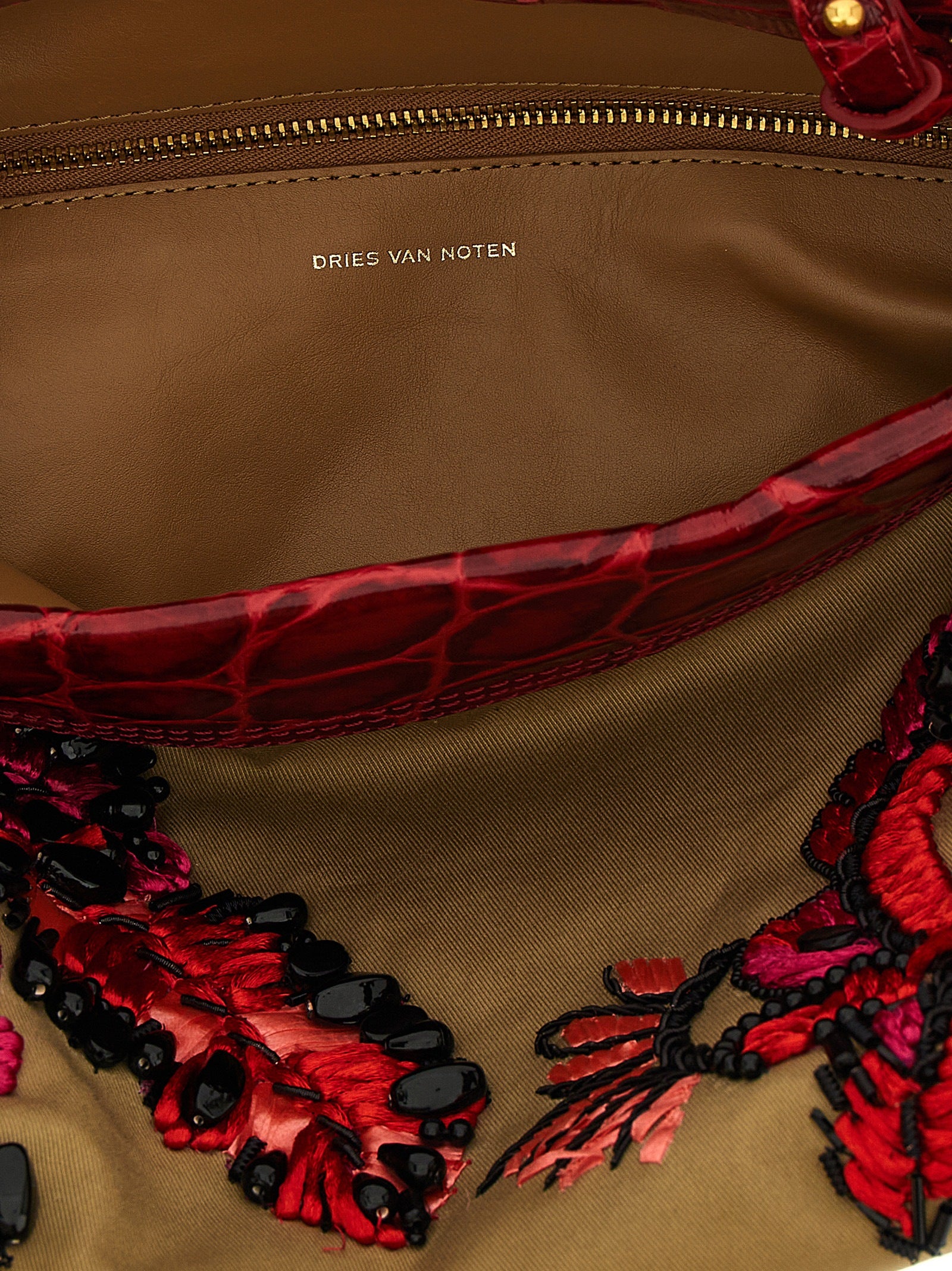 Dries Van Noten  Embroidery Clutch