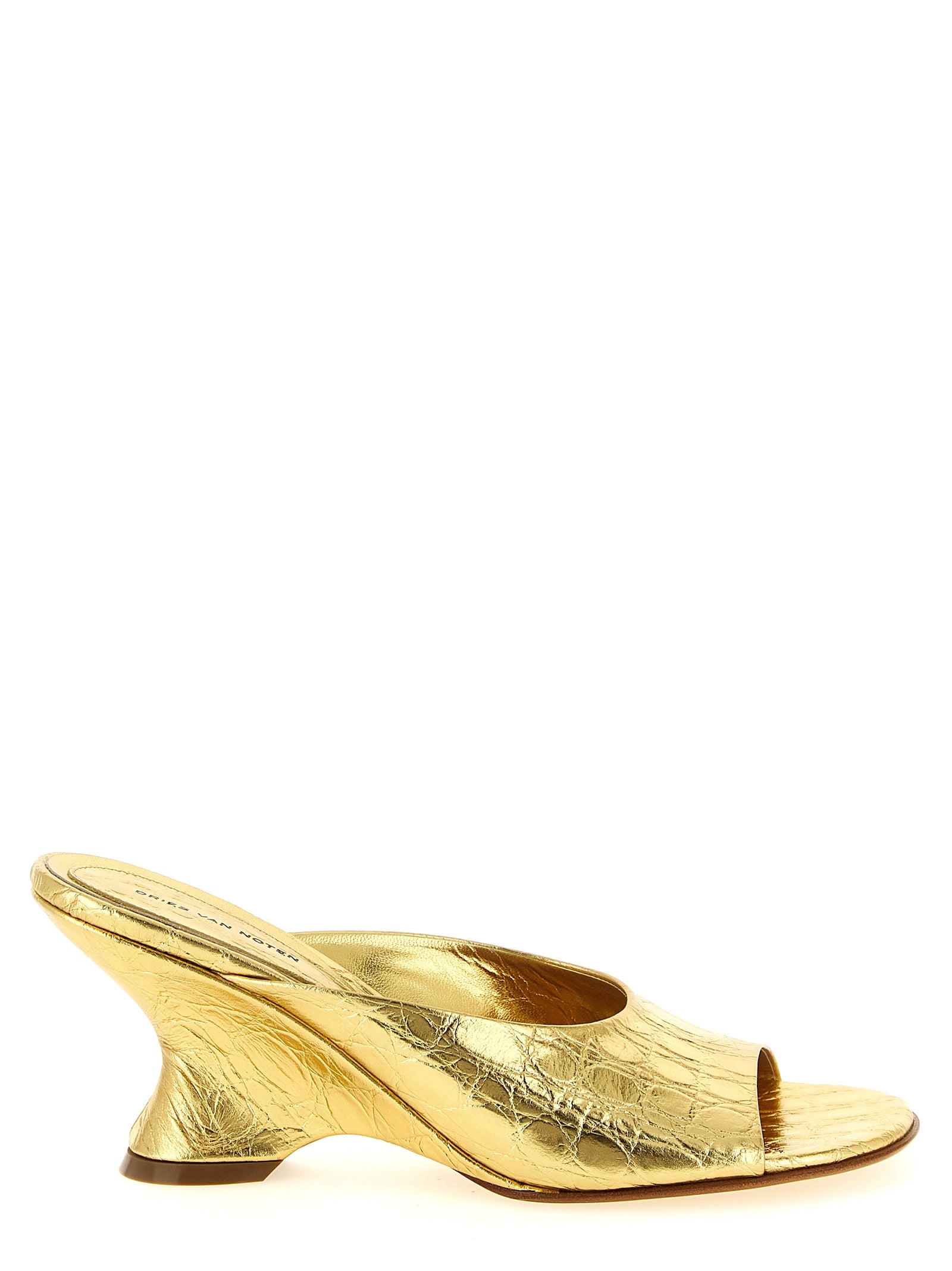 Dries Van Noten  Curved Wedge Mules