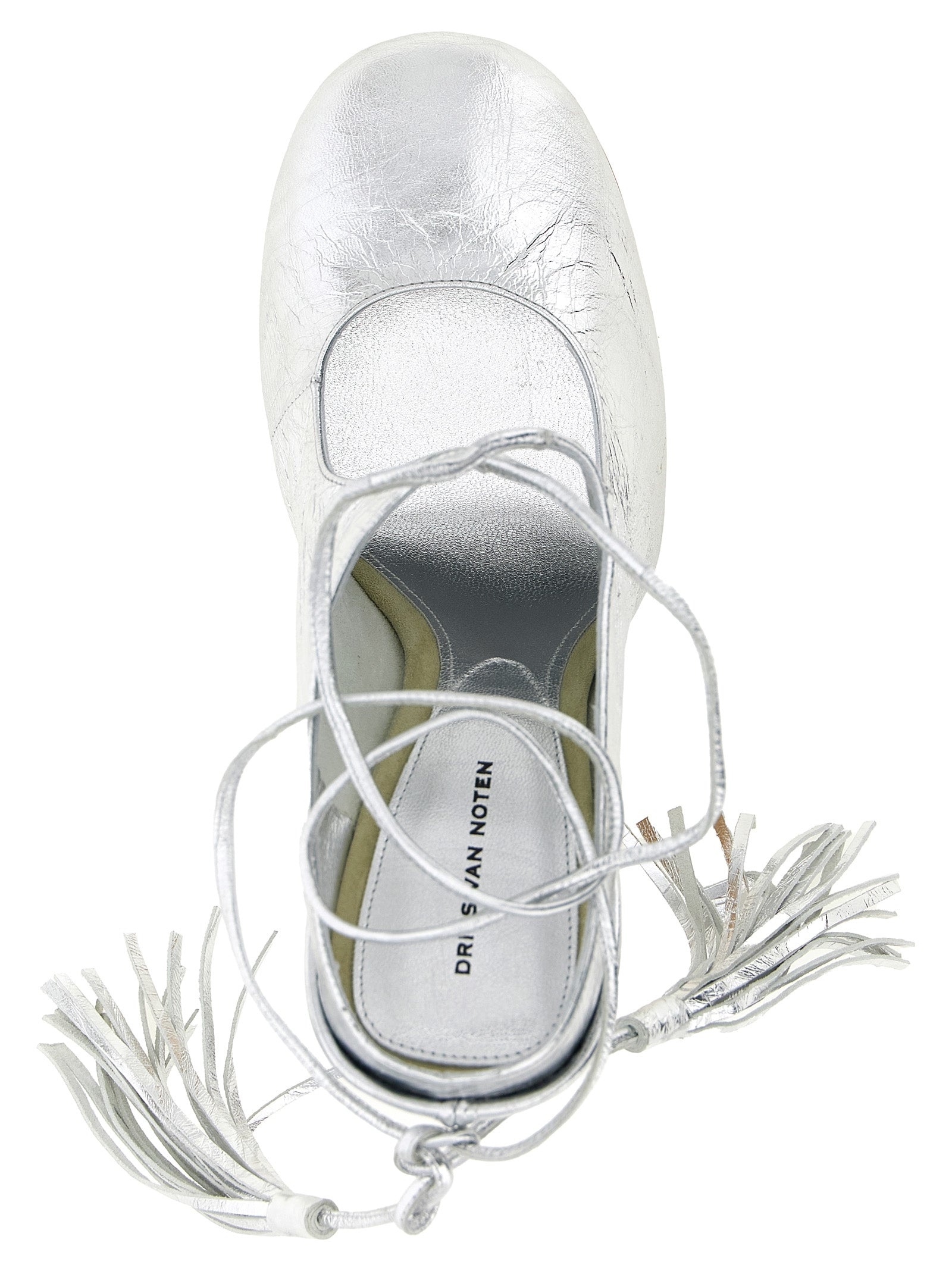 Dries Van Noten  Laminated Leather Mules