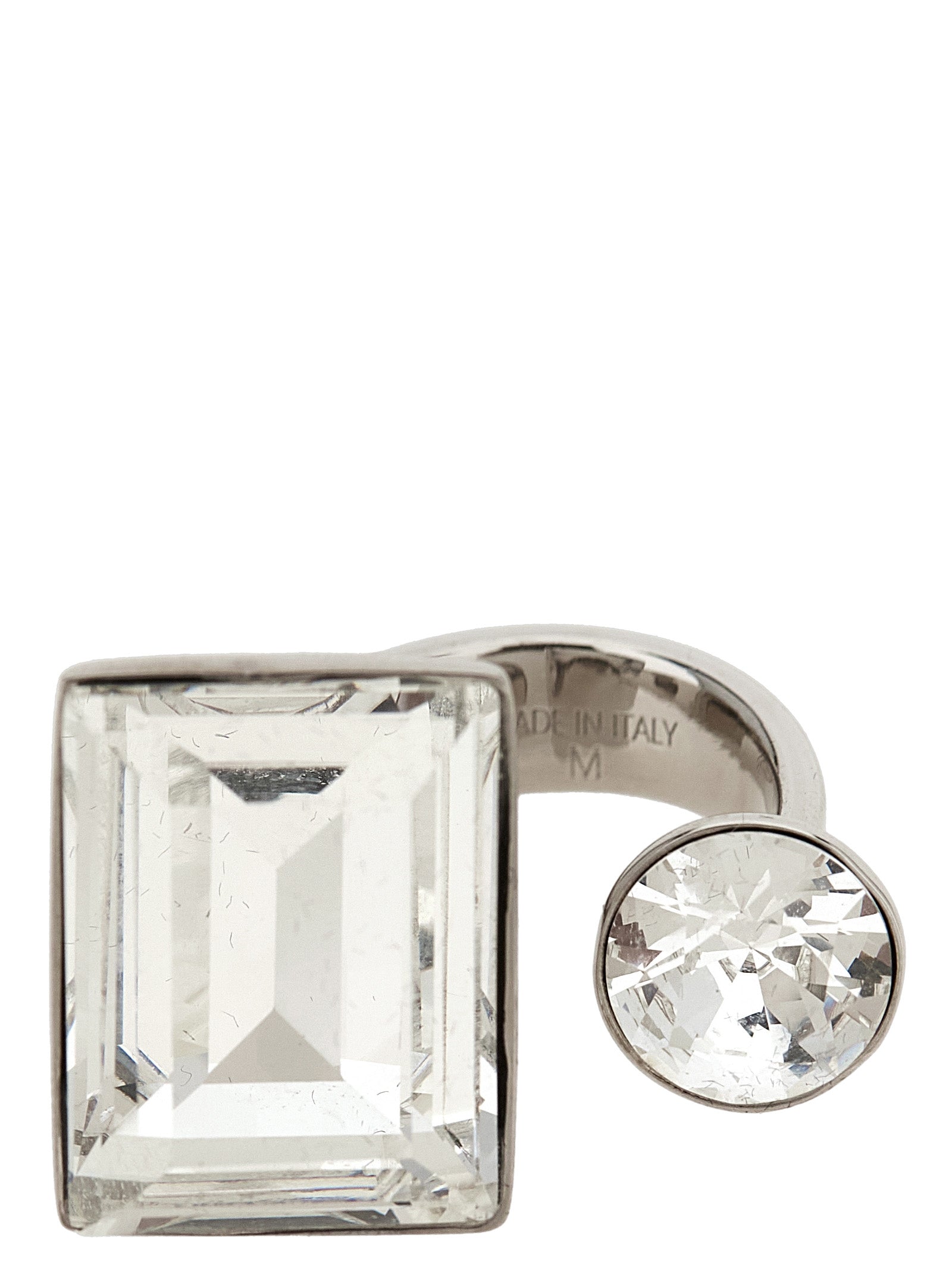 Dries Van Noten  Open Ring With Crystals