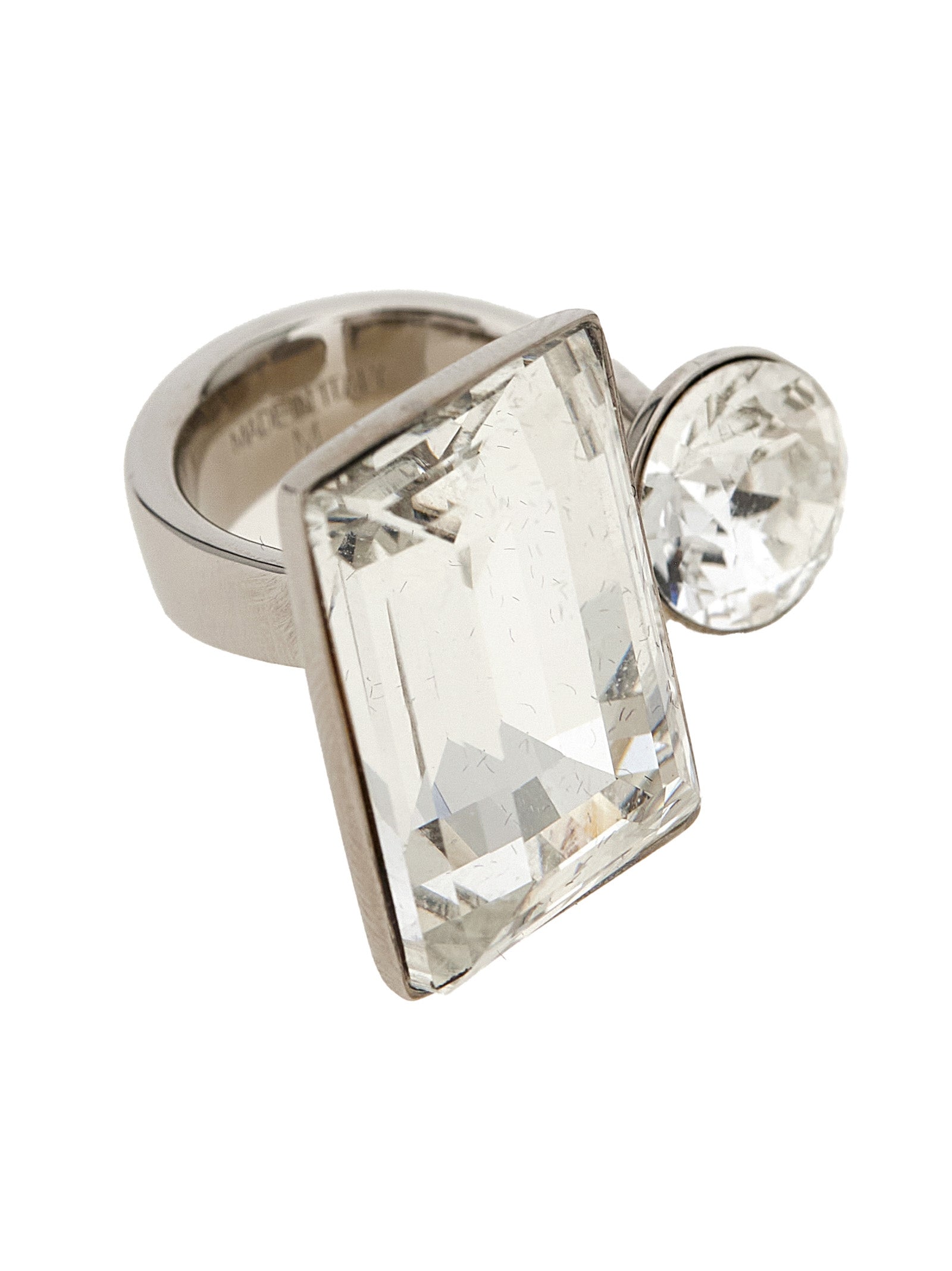 Dries Van Noten  Open Ring With Crystals