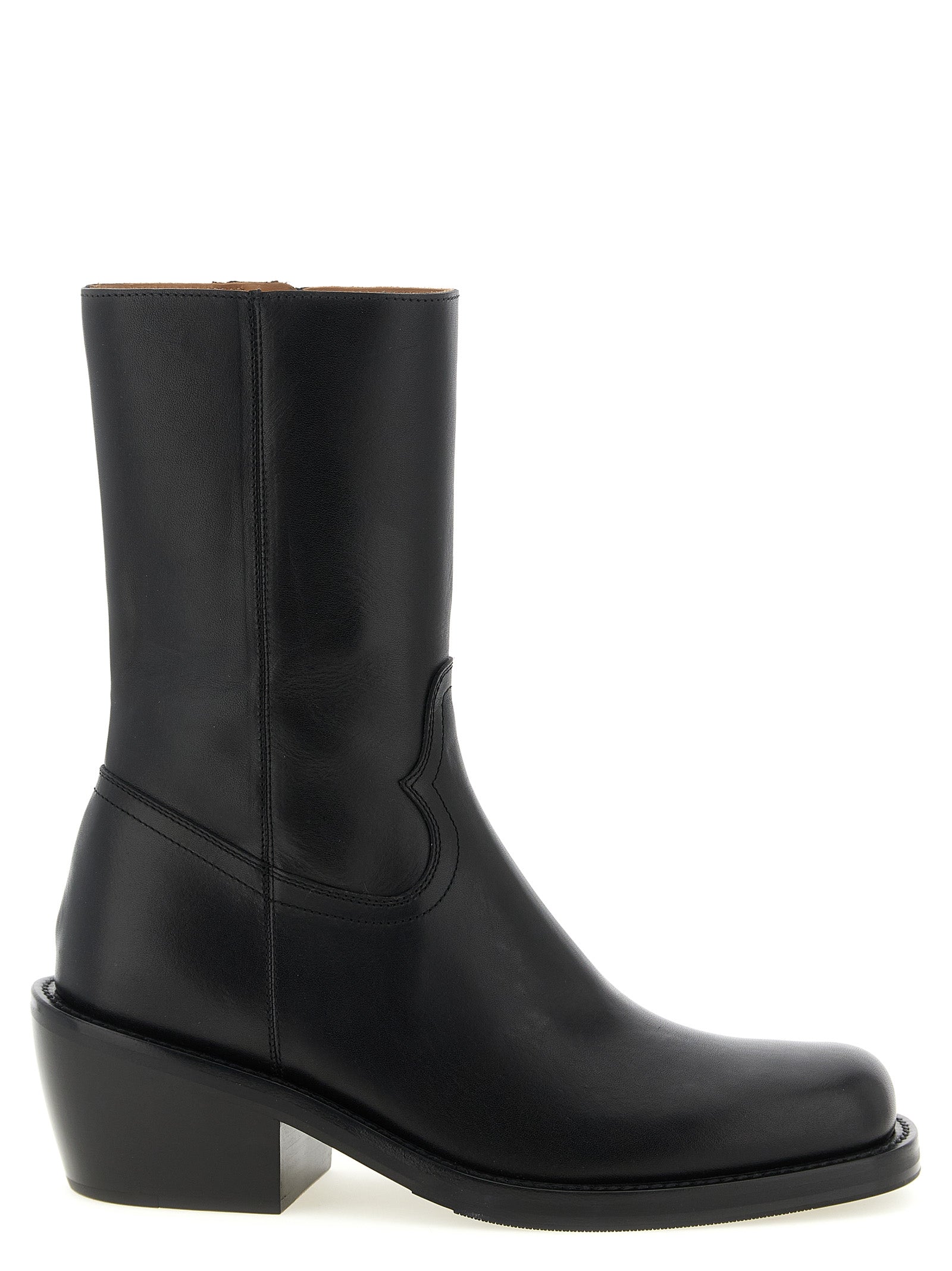 Dries Van Noten  Leather Ankle Boots