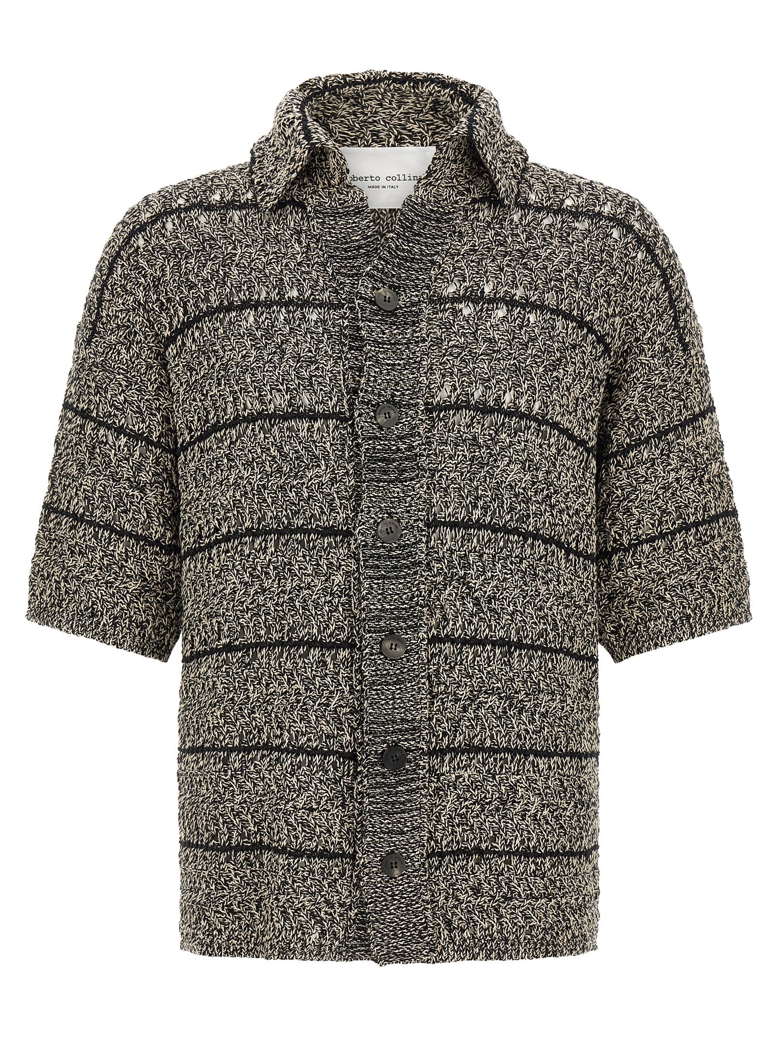 Roberto Collina Mouliné Insert Cardigan