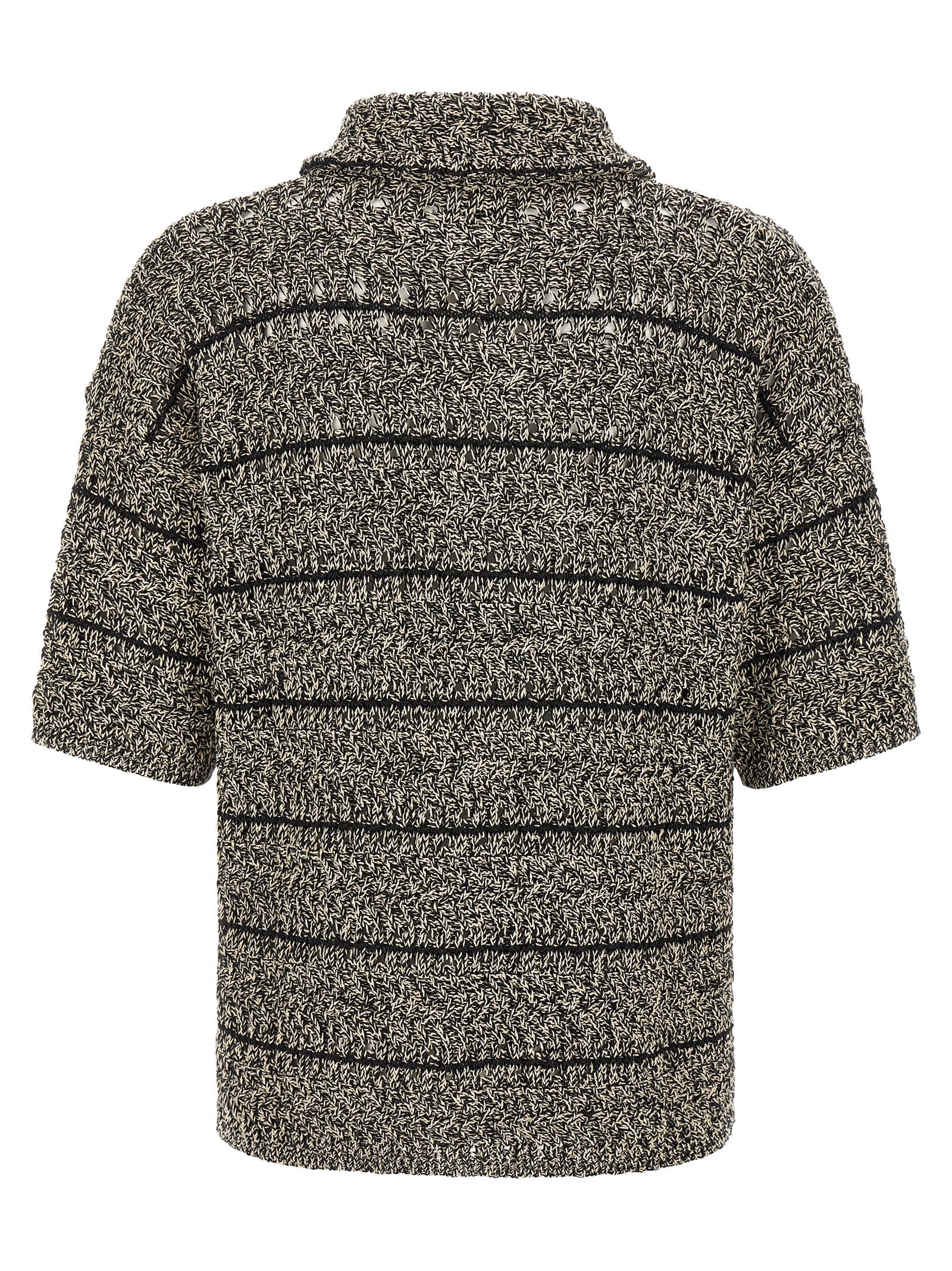 Roberto Collina Mouliné Insert Cardigan