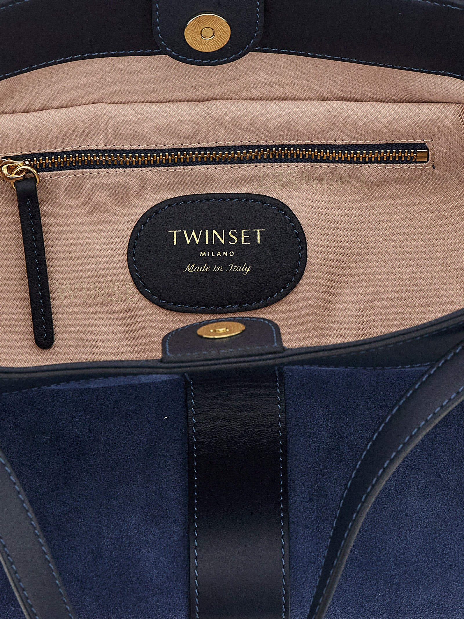 Twin Set Suede Shoulder Bag