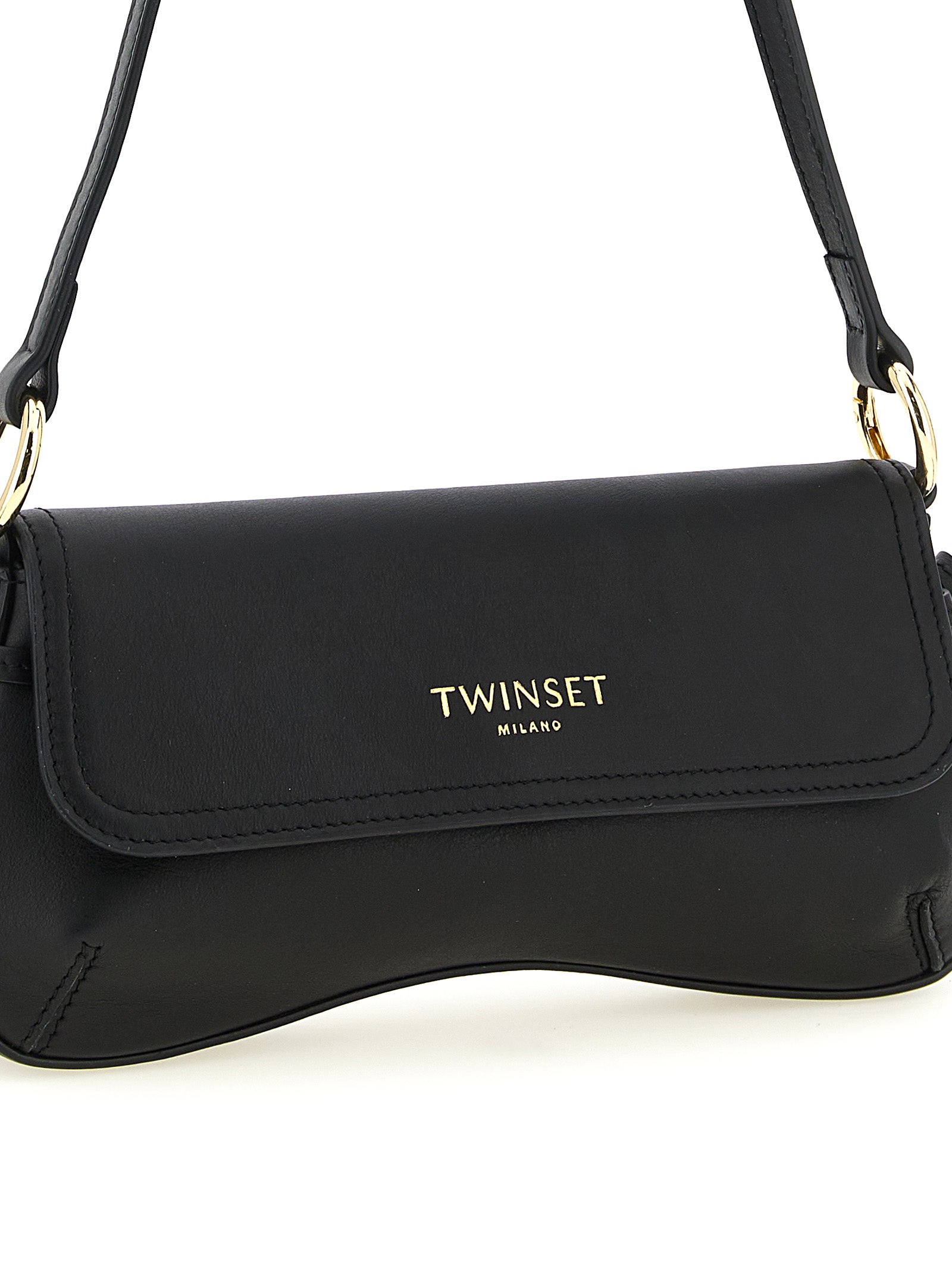 Twin Set Leather Shoulder Bag