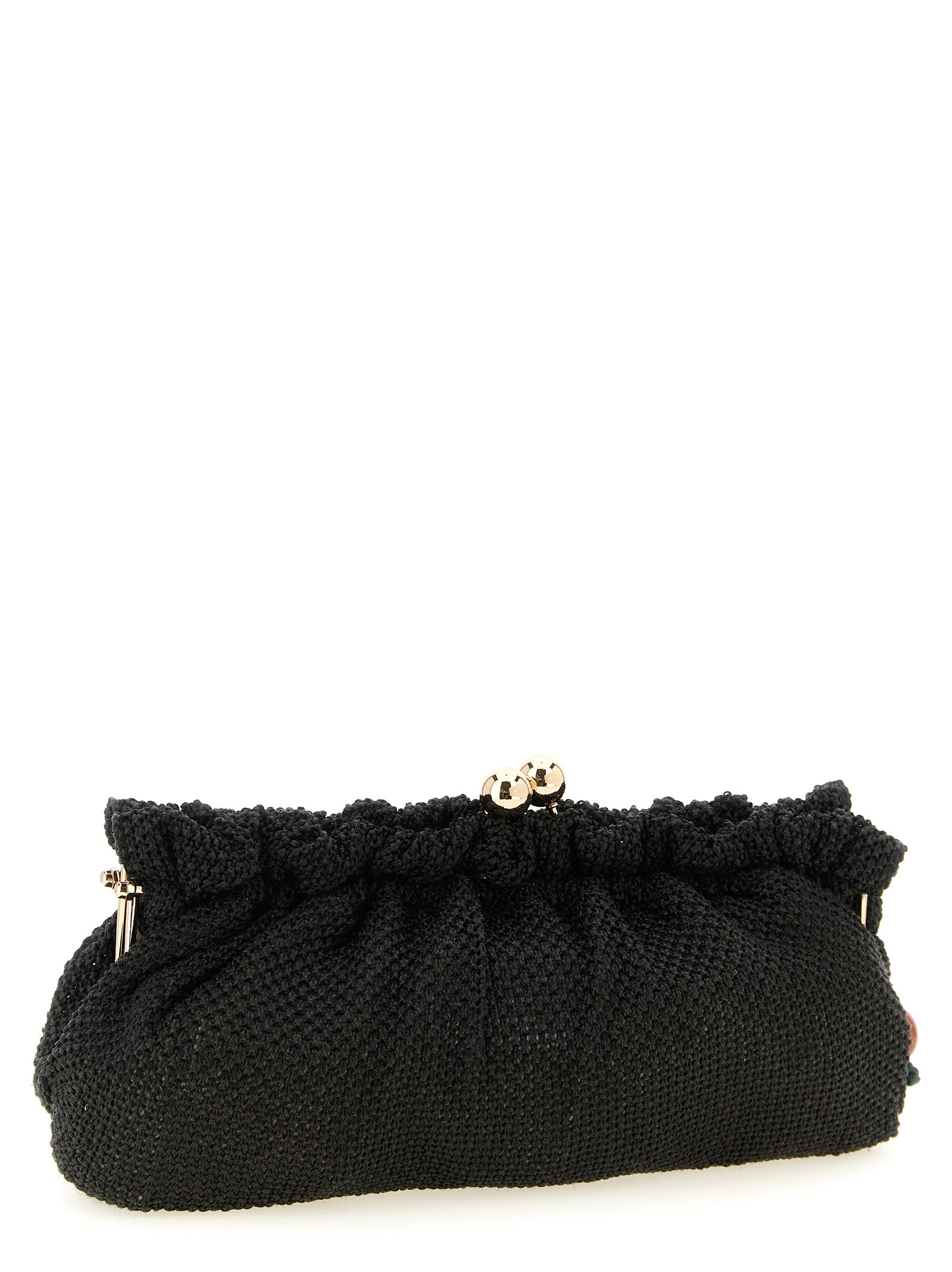 Twin Set Braided Raffia Clutch