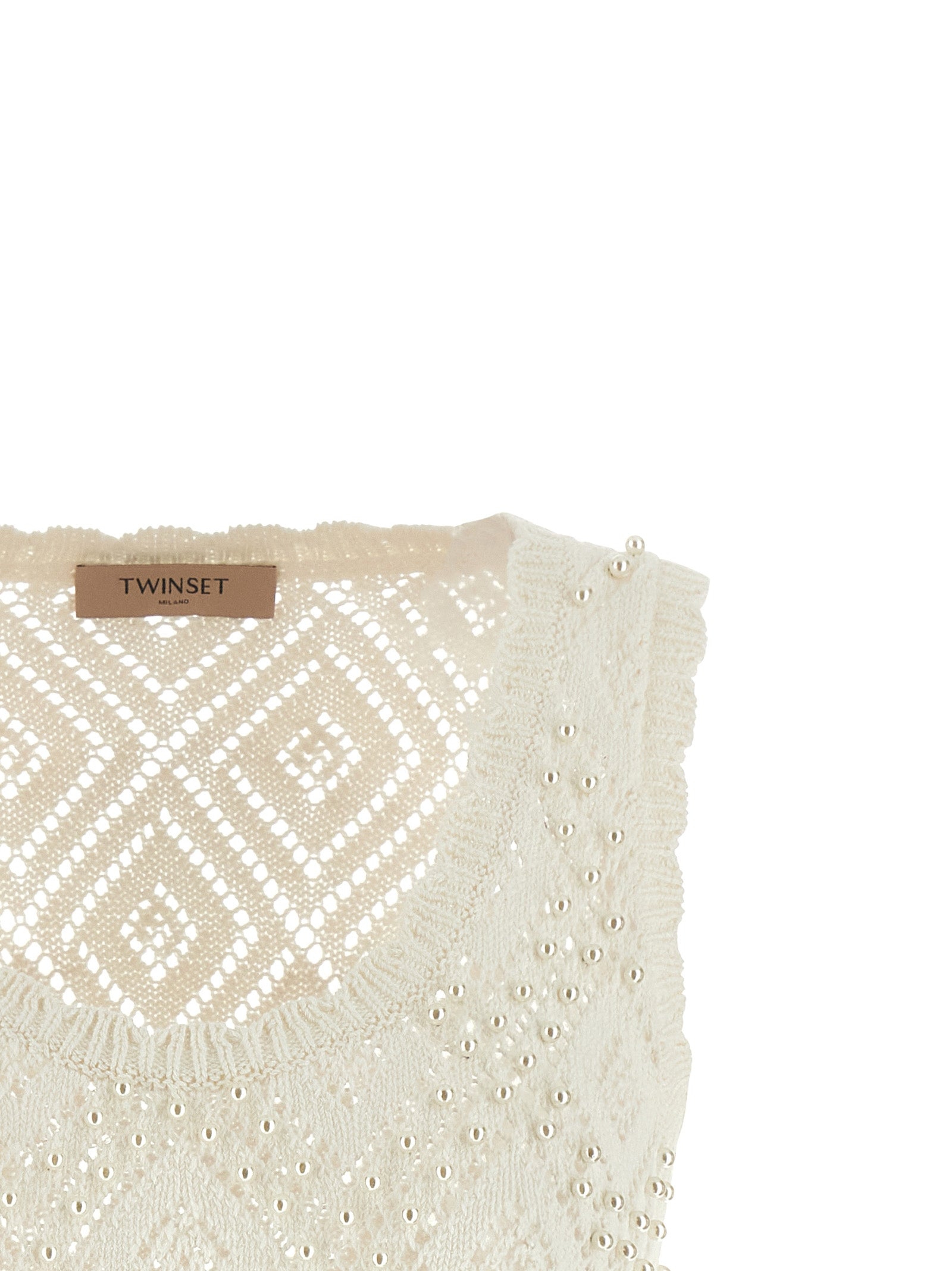 Twin Set Pearl Top