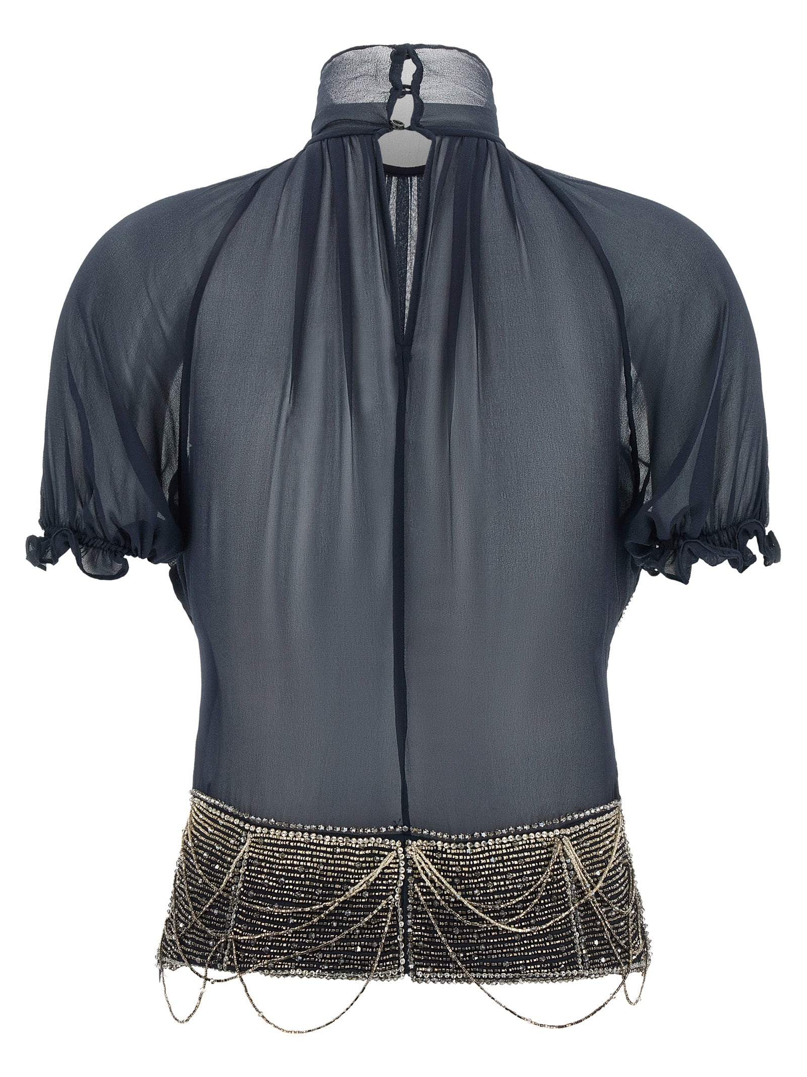 The Attico Jewel Embroidery Top