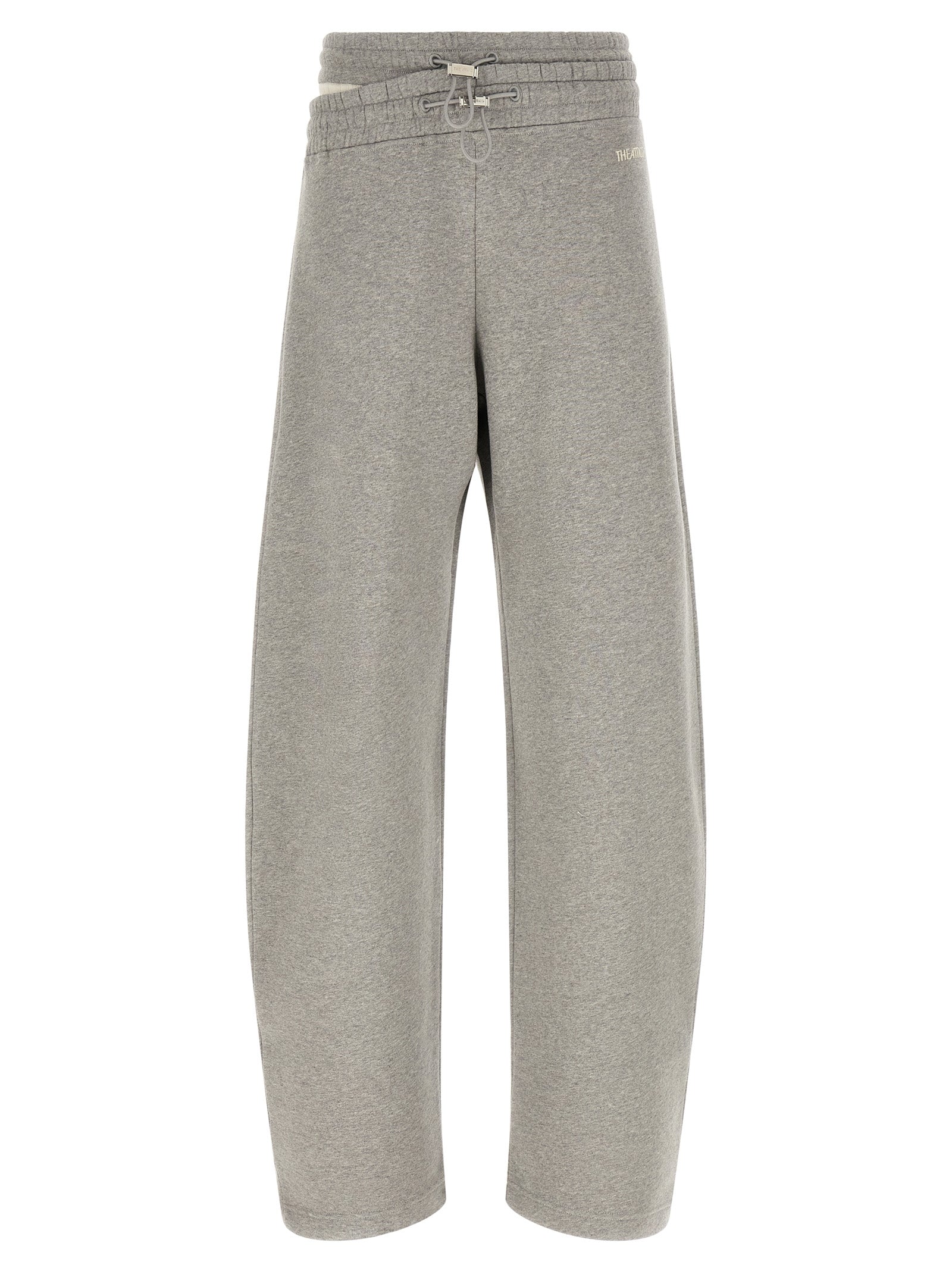 The Attico Asymmetrical Double Waist Trousers