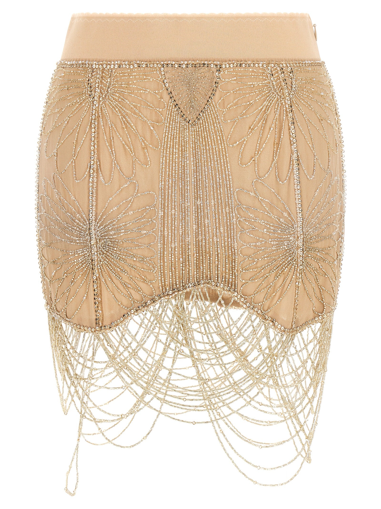 The Attico Beads Embroidery Skirt